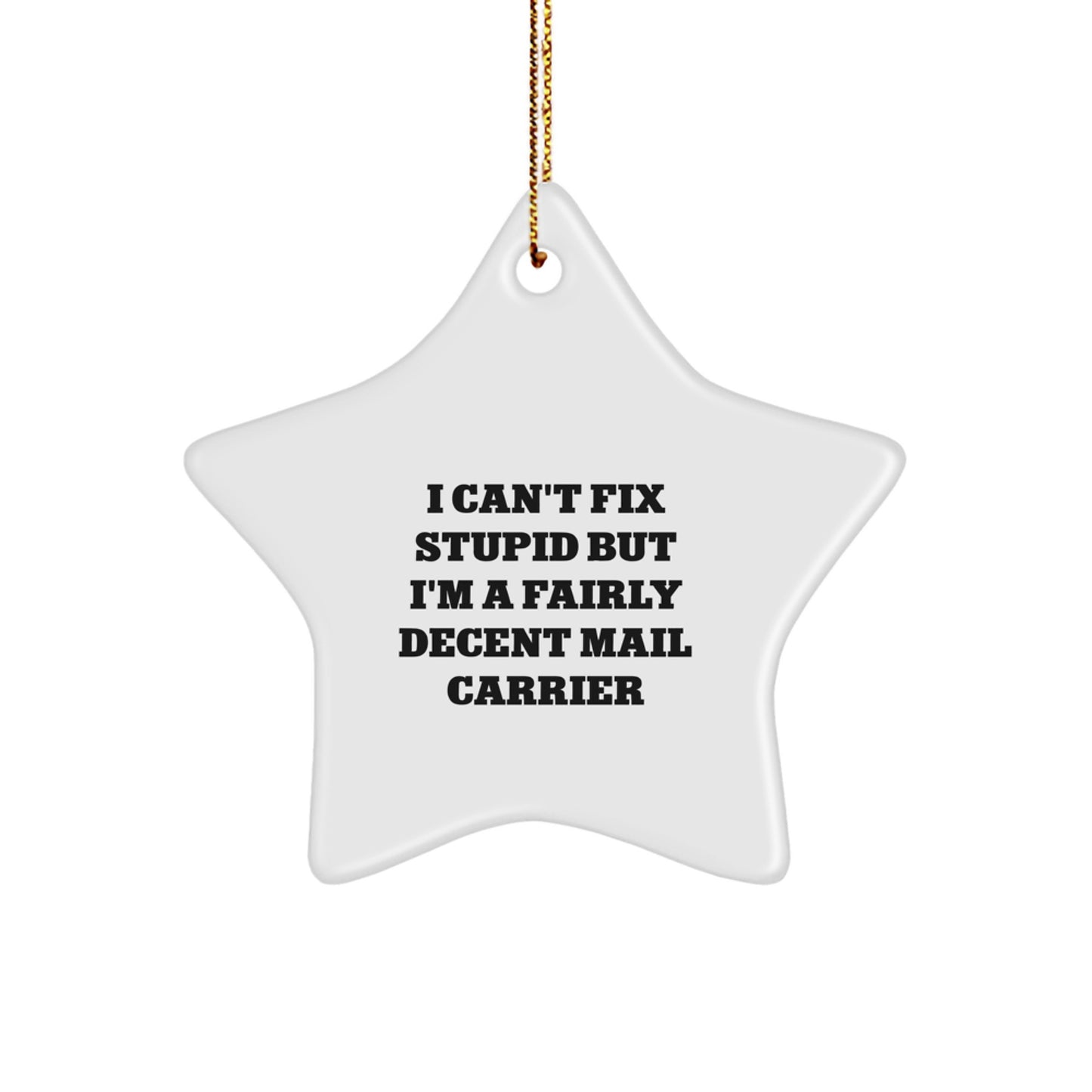 For Him Mail Carrier Christmas Ornament Keepsake Gift - Fairly Decent - Image 1