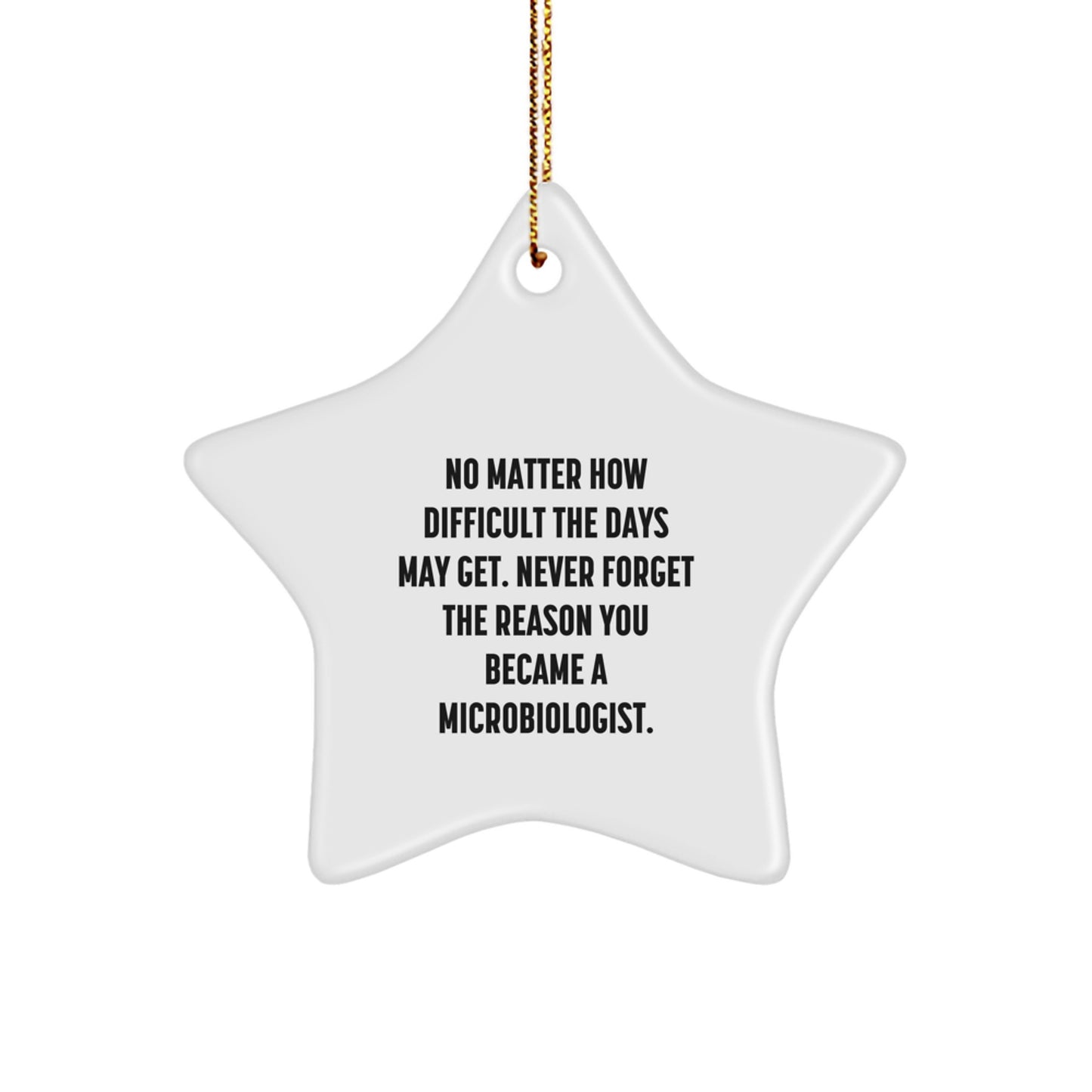 Inspiring Microbiologist Christmas Star Ornament Gifts from Friends - Image 1