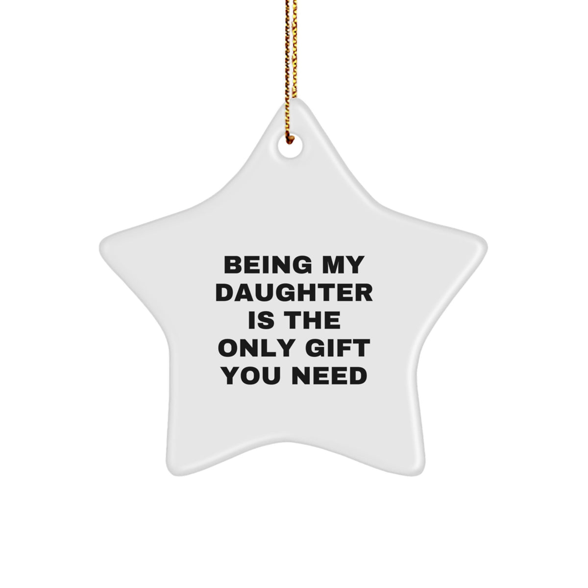 Heartfelt Novelty Daughter Christmas Ornament for Grandma Gift - Image 1