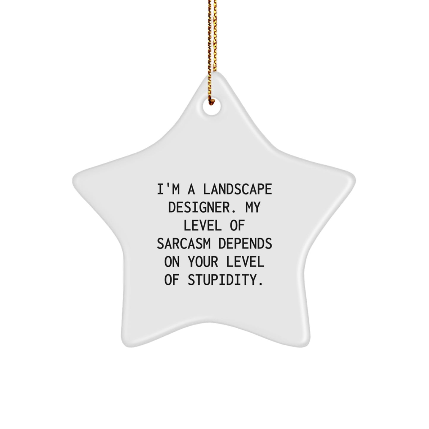 Funny Star Ornament Gifts from Friends for Landscape Designer Men Women Coworkers - Image 1