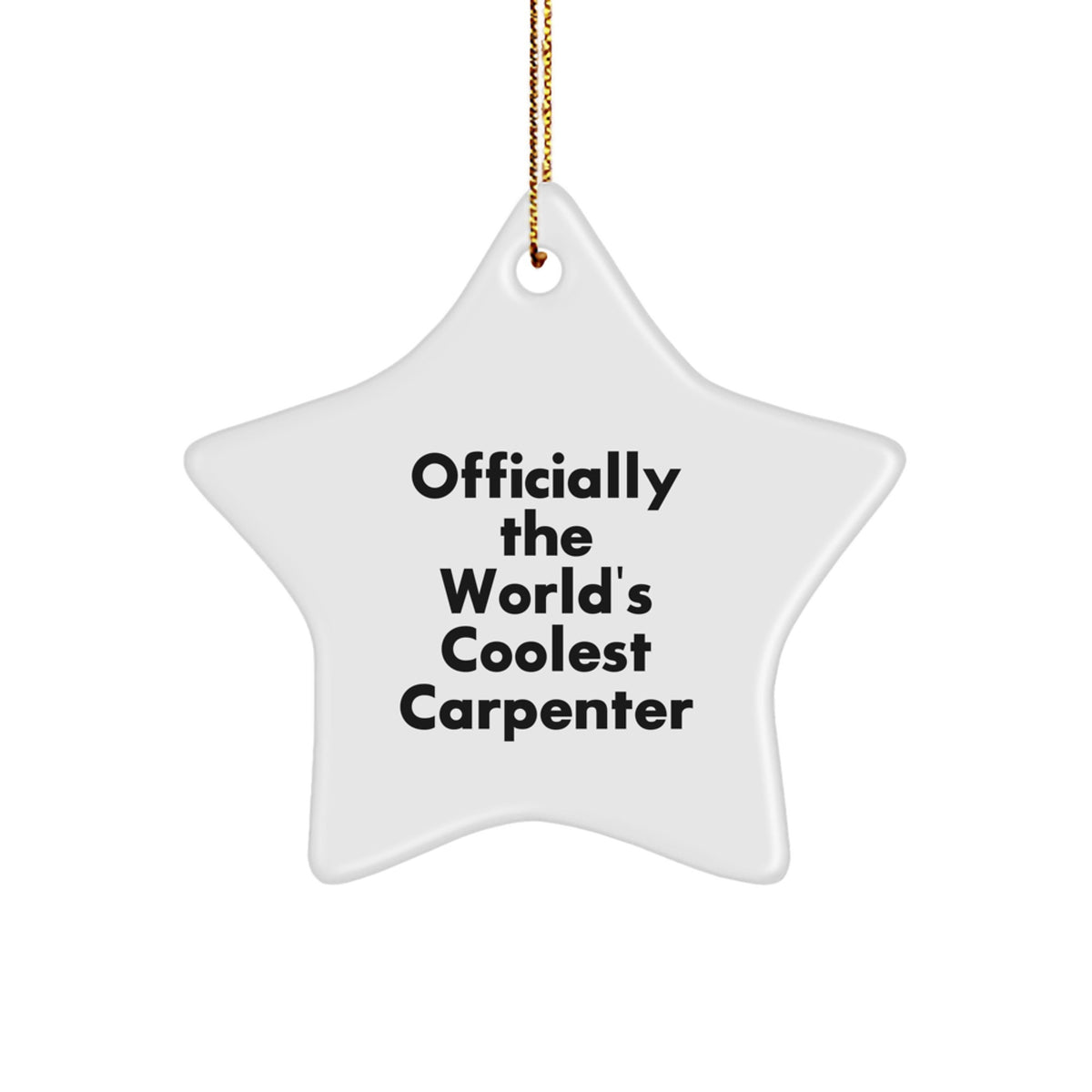 Carpenter Keepsake Christmas Ornament Gift for Him - Image 1