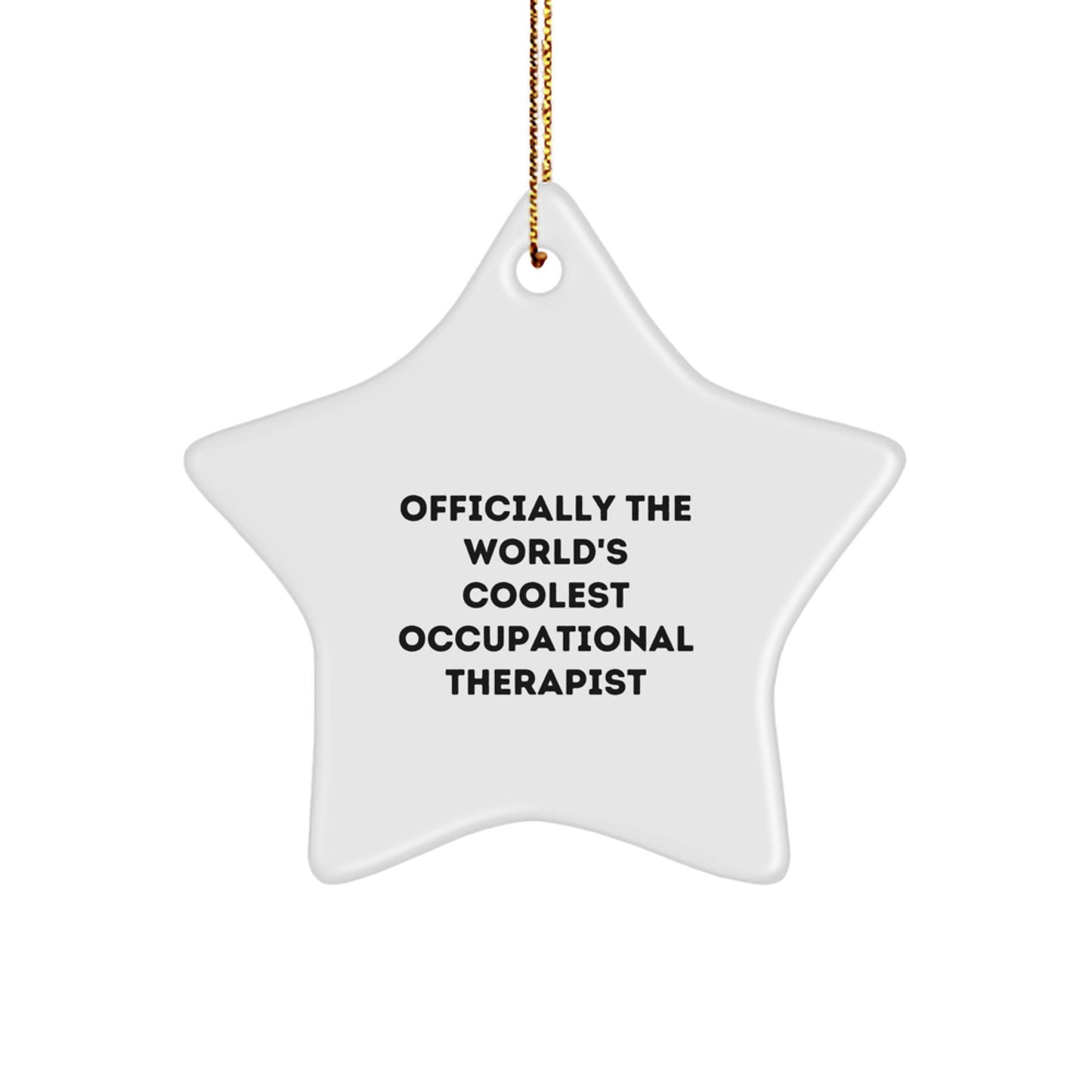 Occupational Therapist Star Ornament Idea for Coworkers Christmas Gift - Image 1