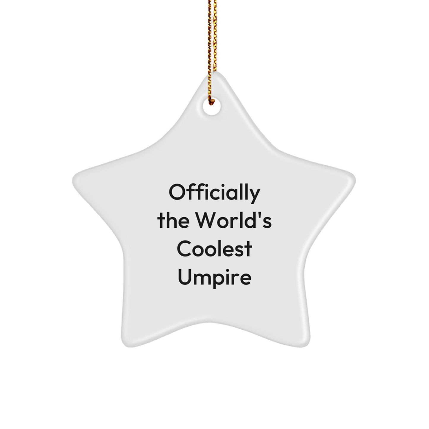 Umpire Keepsake Christmas Ornament for Him Gift - World's Coolest Umpire - Image 1