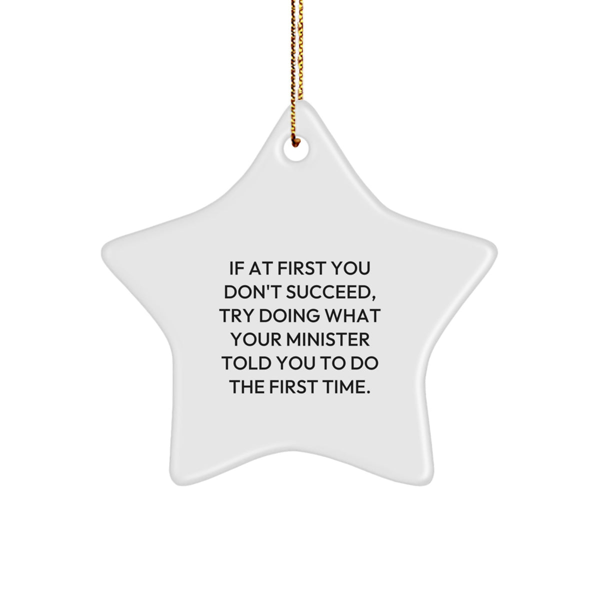 Minister Keepsake Christmas Ornament for Him Gift With Inspirational - Image 1