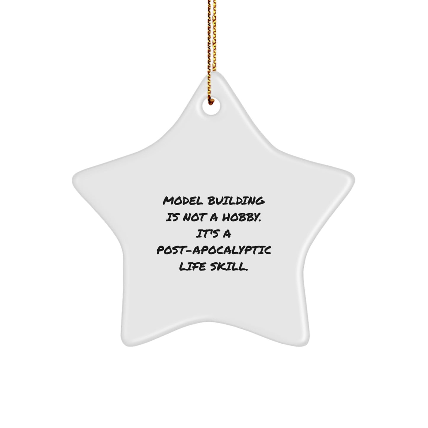 Christmas Gift for Her Model Building Star Ornament Present - Image 1