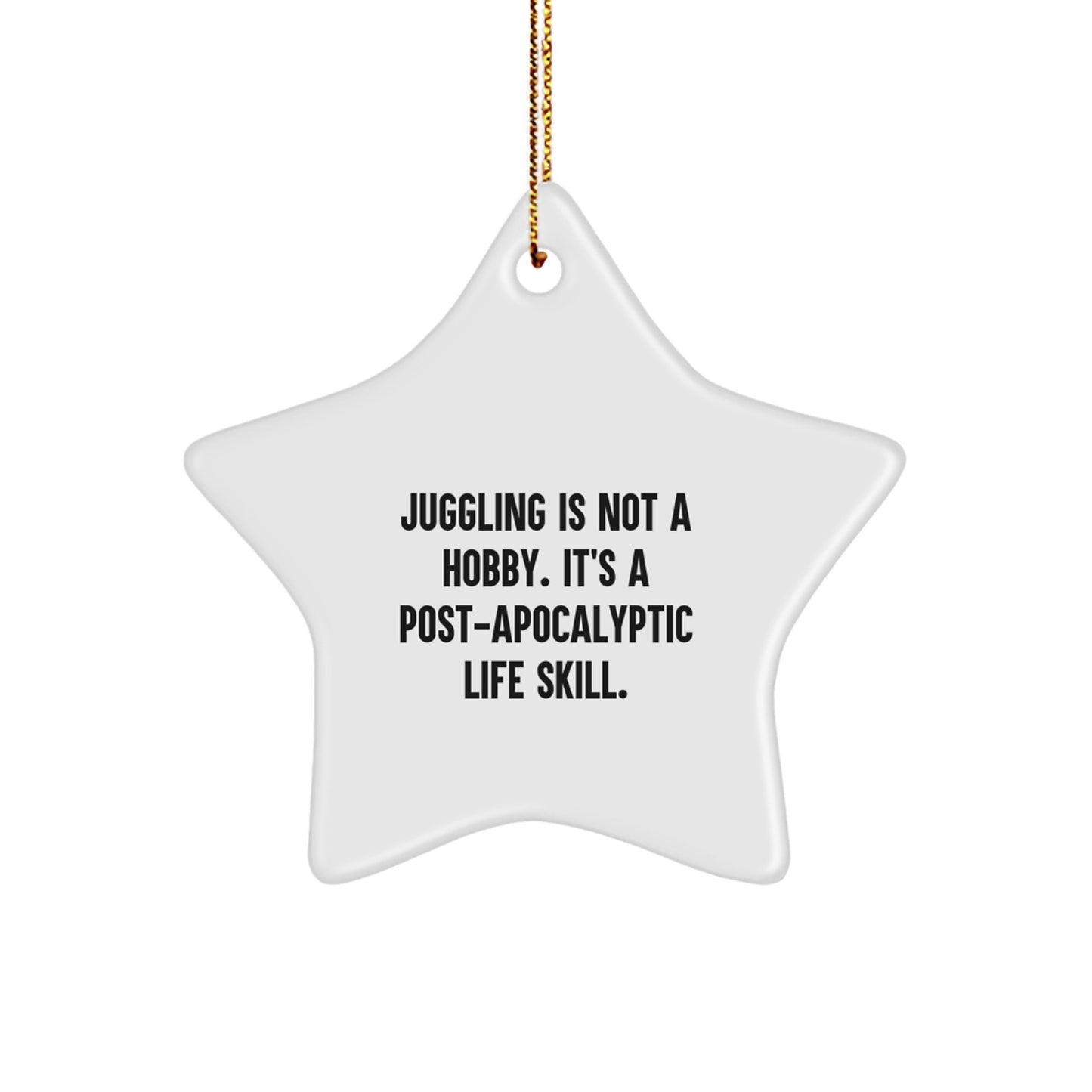 Juggling Star Ornament Christmas Gift for Her Present Surprise - Image 1