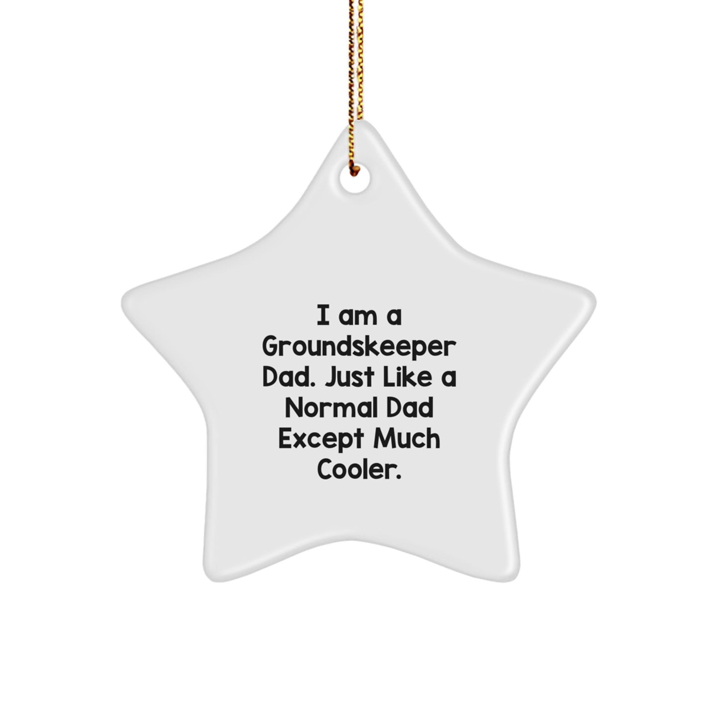 Groundskeeper Star Ornament for Her Christmas Gift Present - Image 1