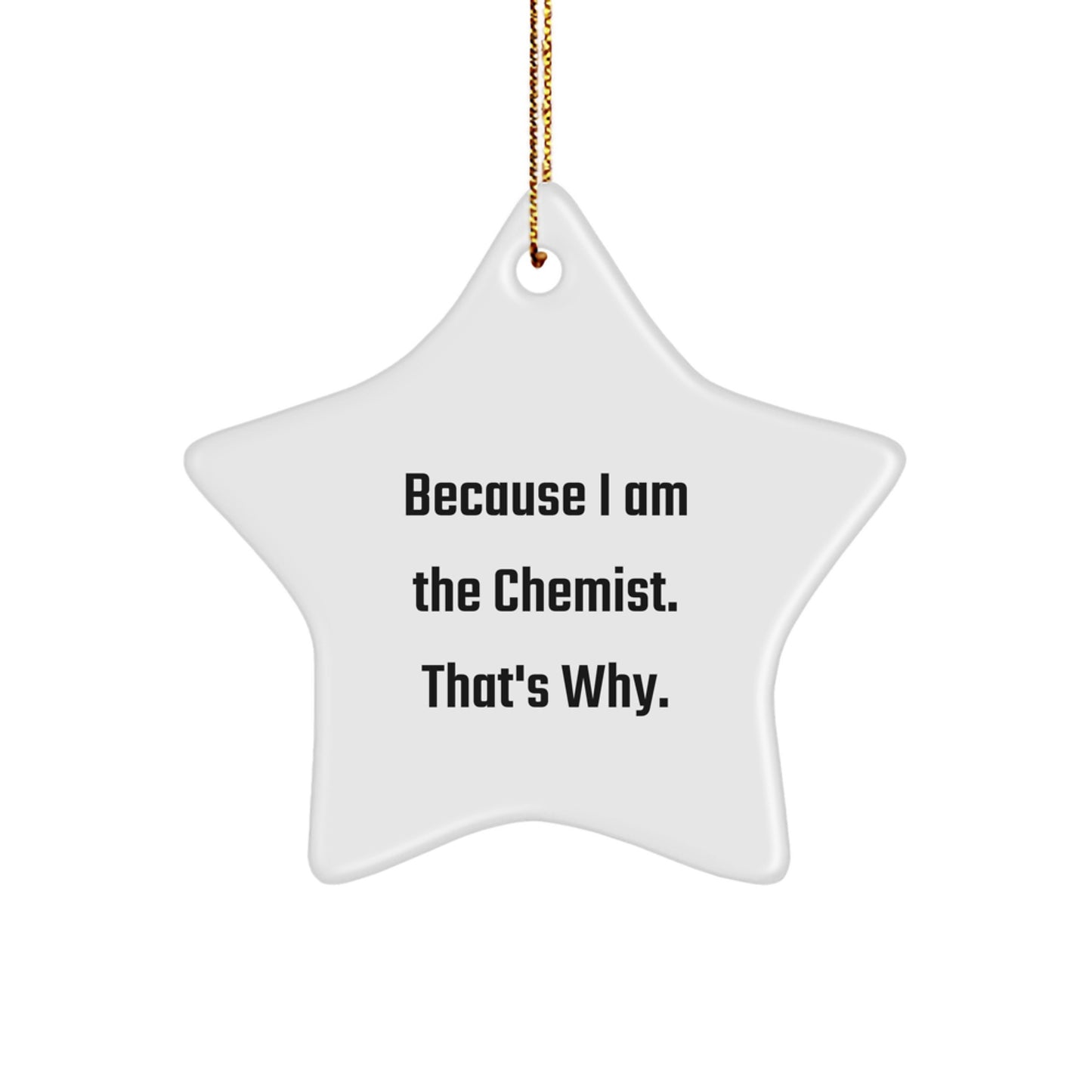 Chemist Favorite Star Ornament for Kids Bright Christmas Gift - Image 1