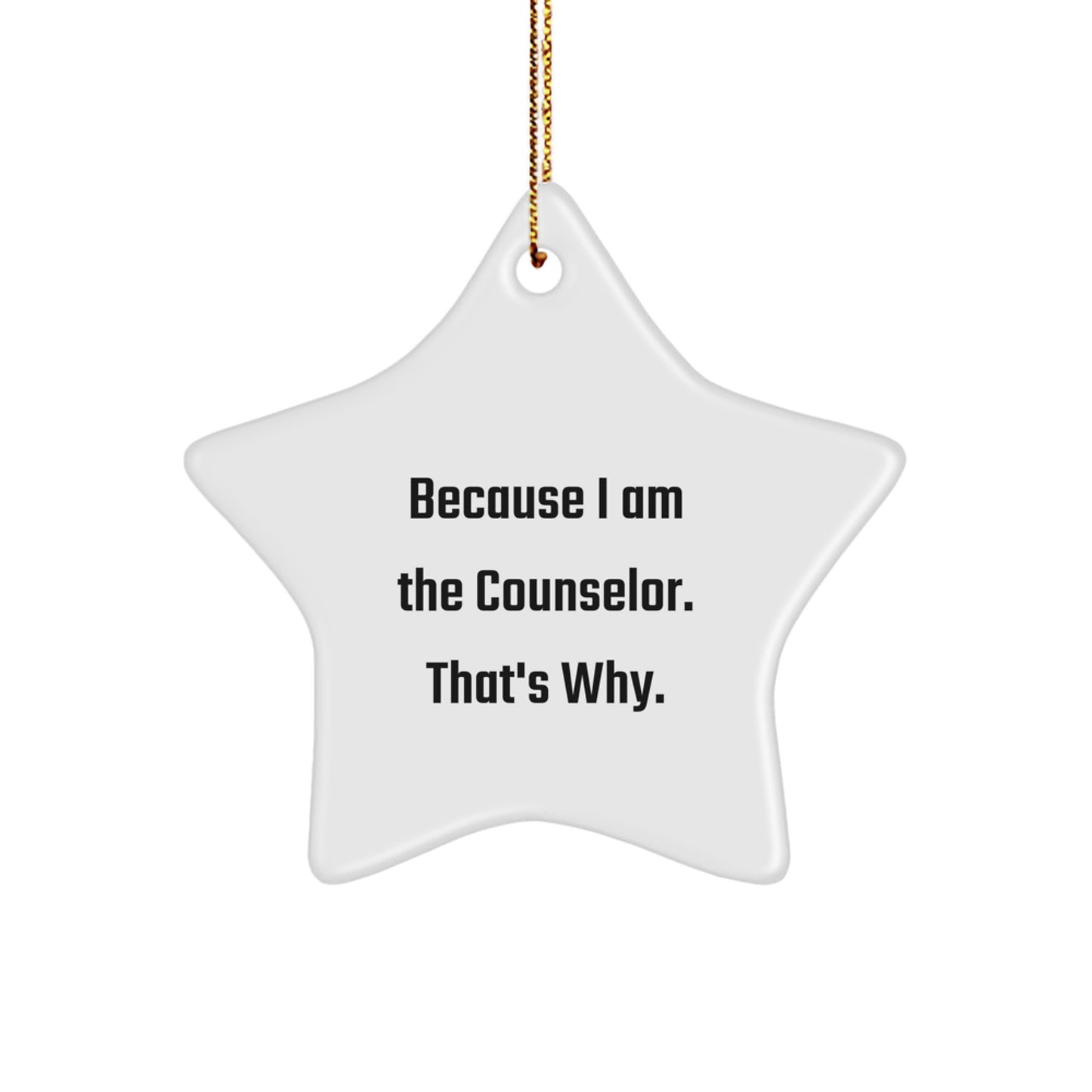 Counselor Favorite Star Ornament for Kids Christmas Gift - Image 1