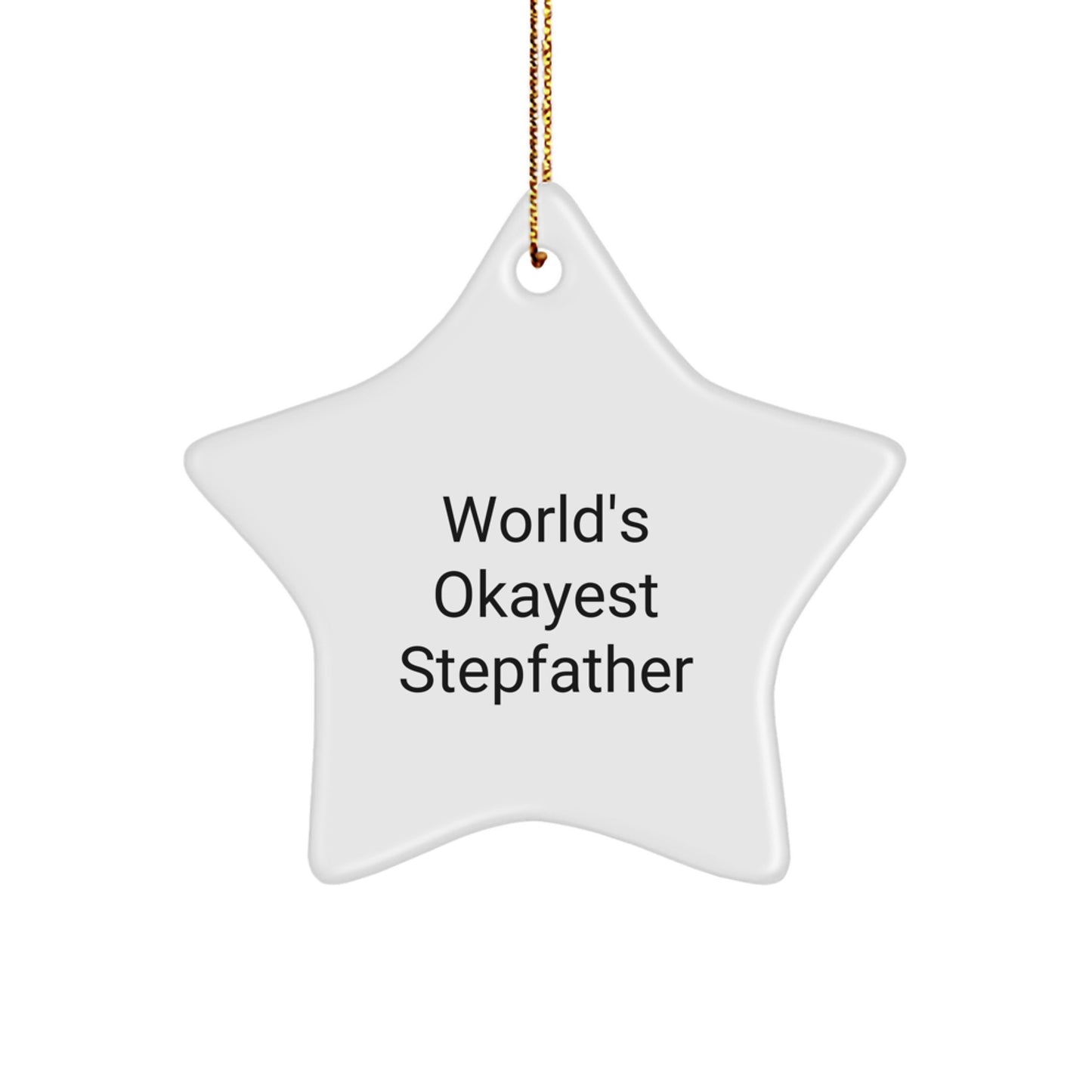 Stepfather Star Ornament for a Best Friend Companion Christmas Gift - Image 1