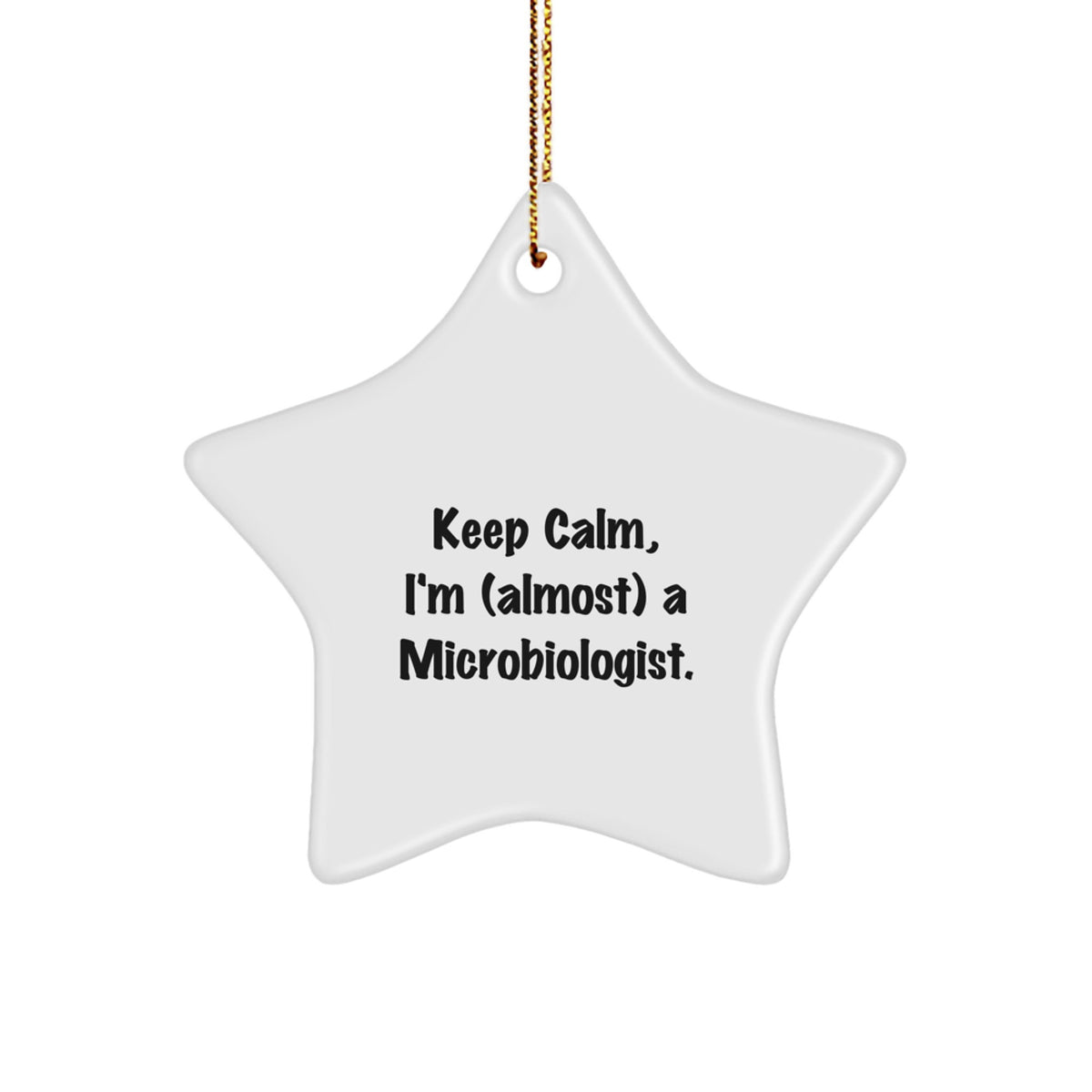 Microbiologist Keepsake Christmas Ornament for Him Holiday Gift - Image 1