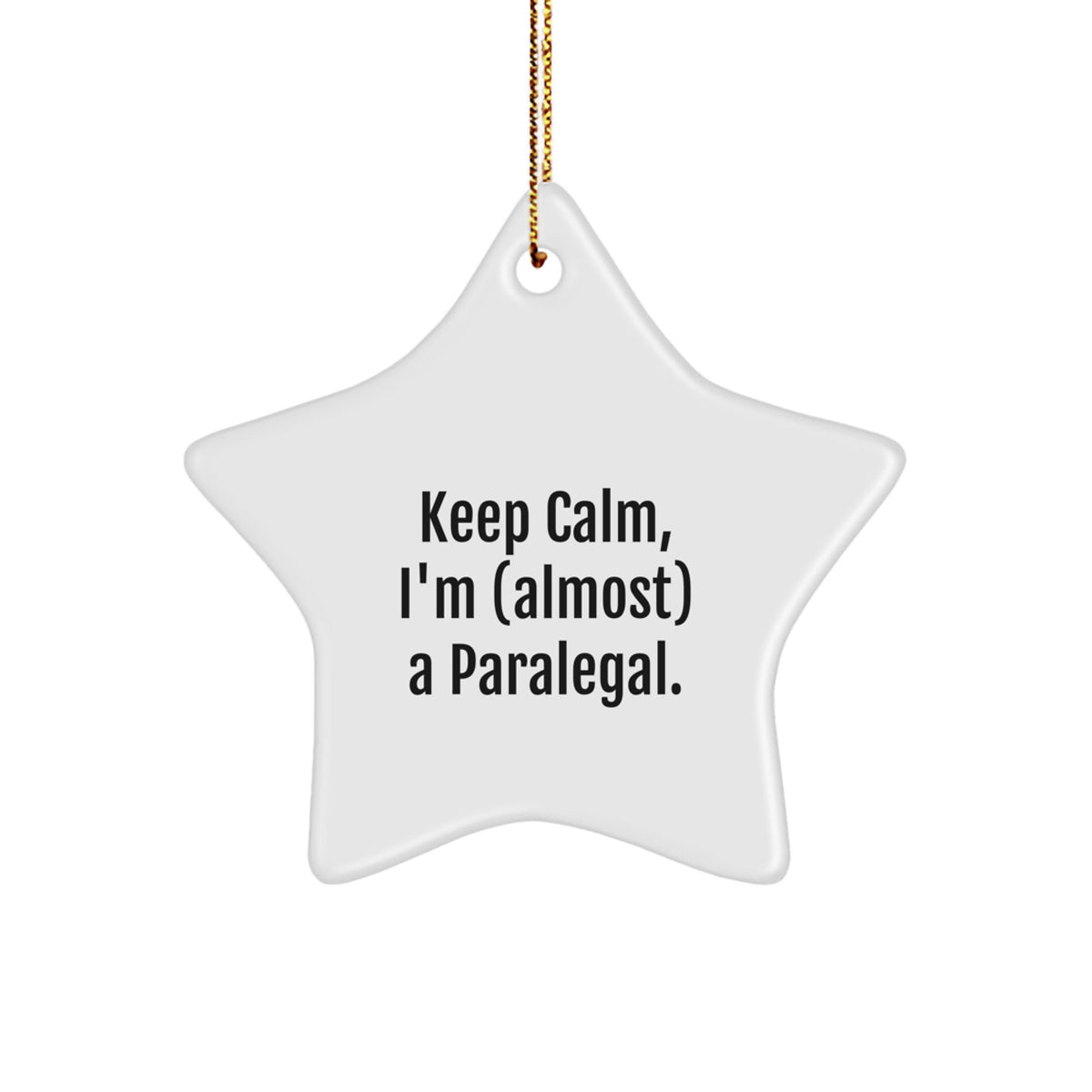 Playful Paralegal Christmas Ornament for Friends Gift - Image 1