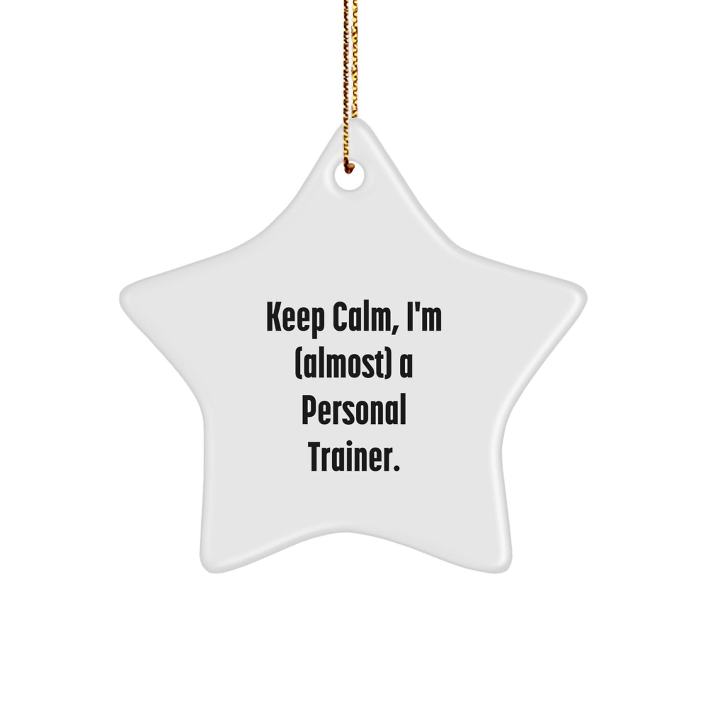 Personal Trainer Star Ornament for Kids Favorite Bright Christmas Gift - Image 1