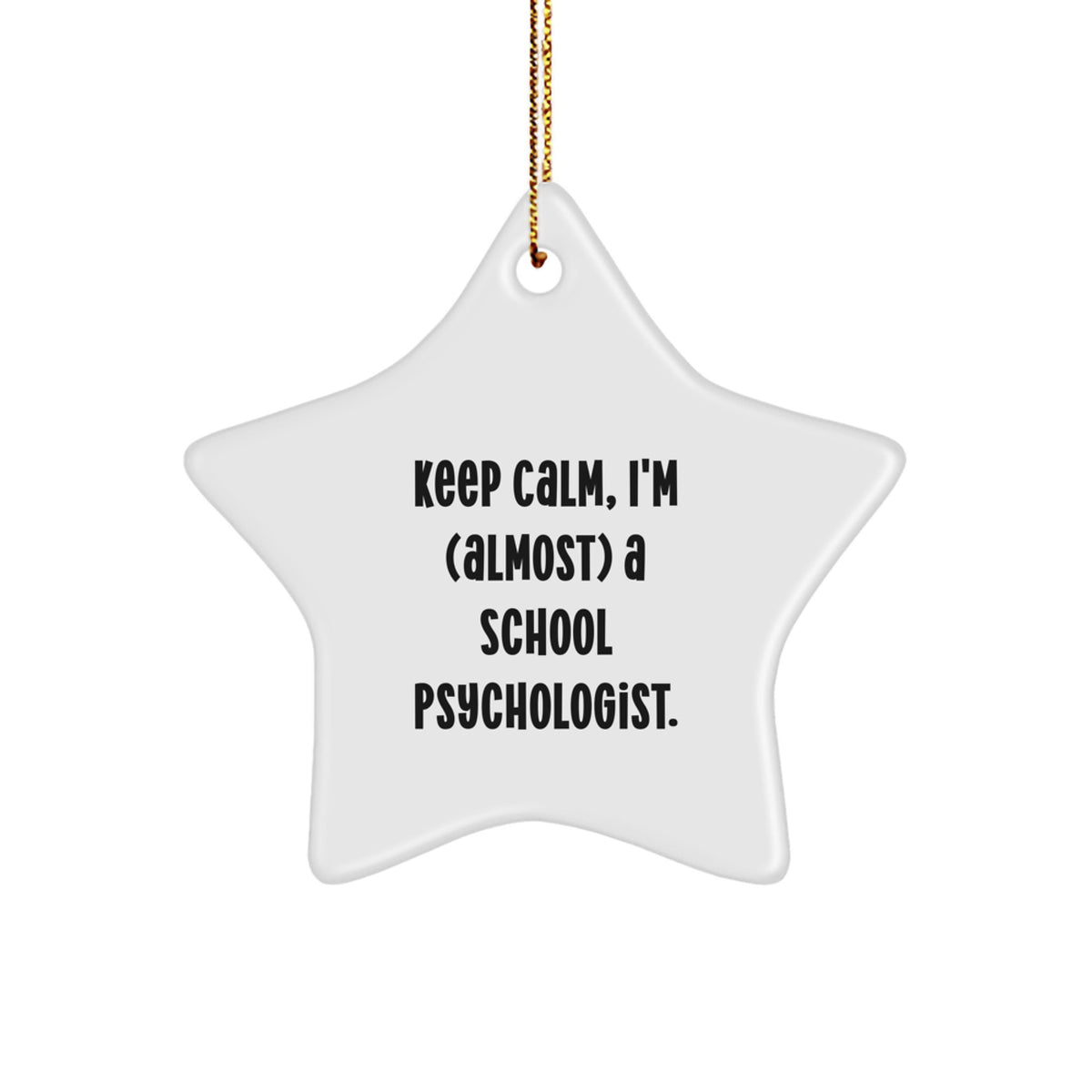 Christmas Unique Gift School Psychologist Star Ornament for Him Delight - Image 1