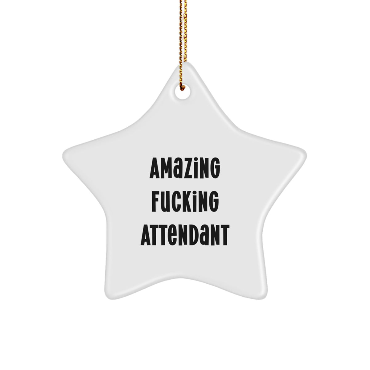 Attendant Star Ornament for Coworkers – Christmas Gift Premium Idea - Image 1