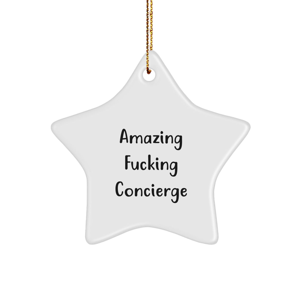 Favorite Concierge Star Christmas Ornament Holiday Gift for Happy Kids - Image 1