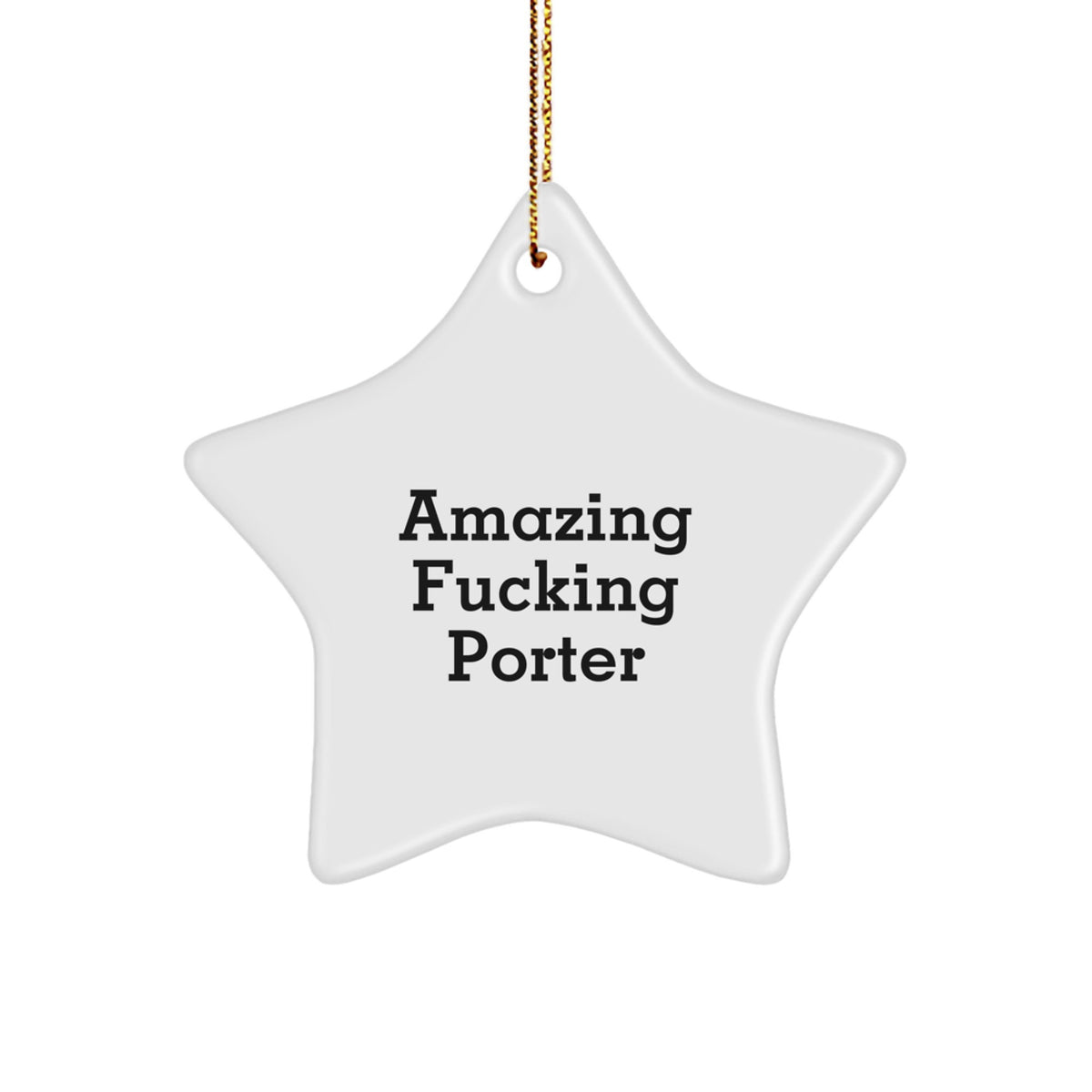 Christmas Ornament - Amazing Fucking Porter - A Favorite Gift for Kids - Image 1