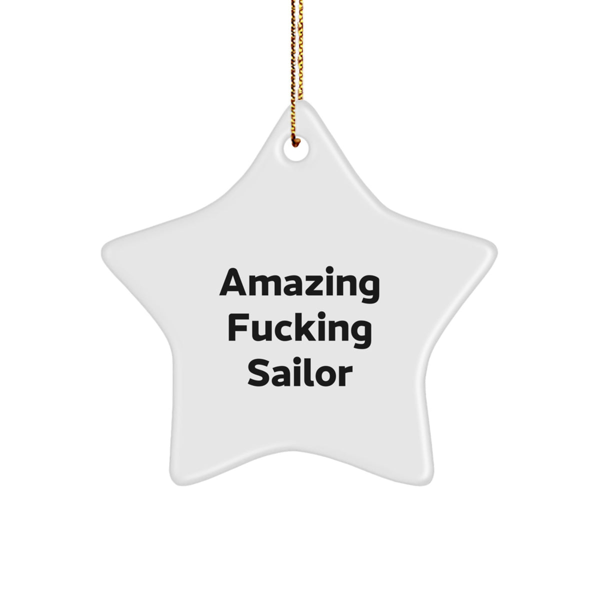 Amazing Fitting Sailor Keepsake Christmas Ornament for Him Gift - Image 1