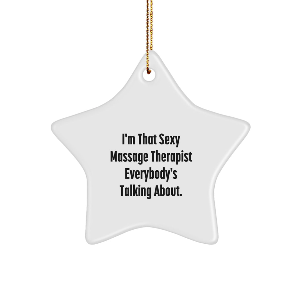 Massage Therapist Treasure Star Ornament for Family Christmas Gift - Image 1