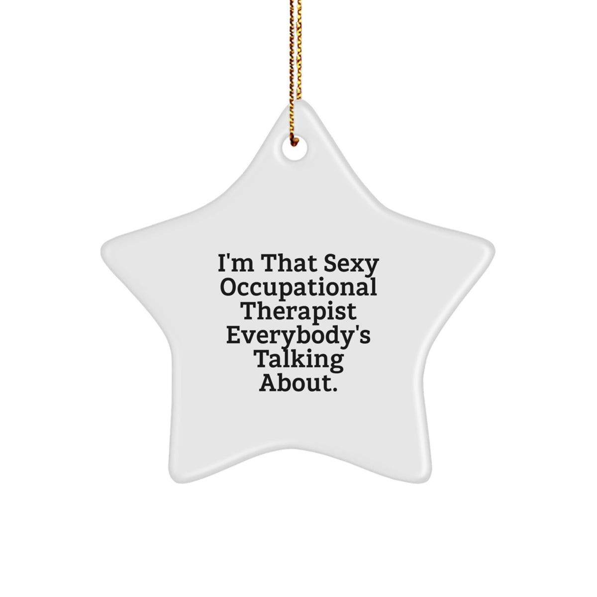 Christmas Gift for Her Present Occupational Therapist Star Ornament - Image 1