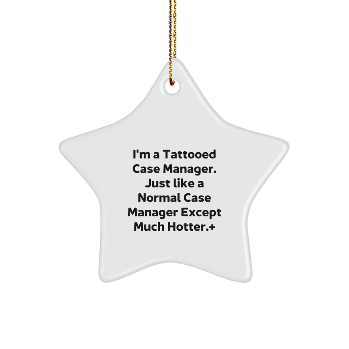 Novelty Case Manager Star Ornament for Her Keepsake Christmas Gift - Image 1