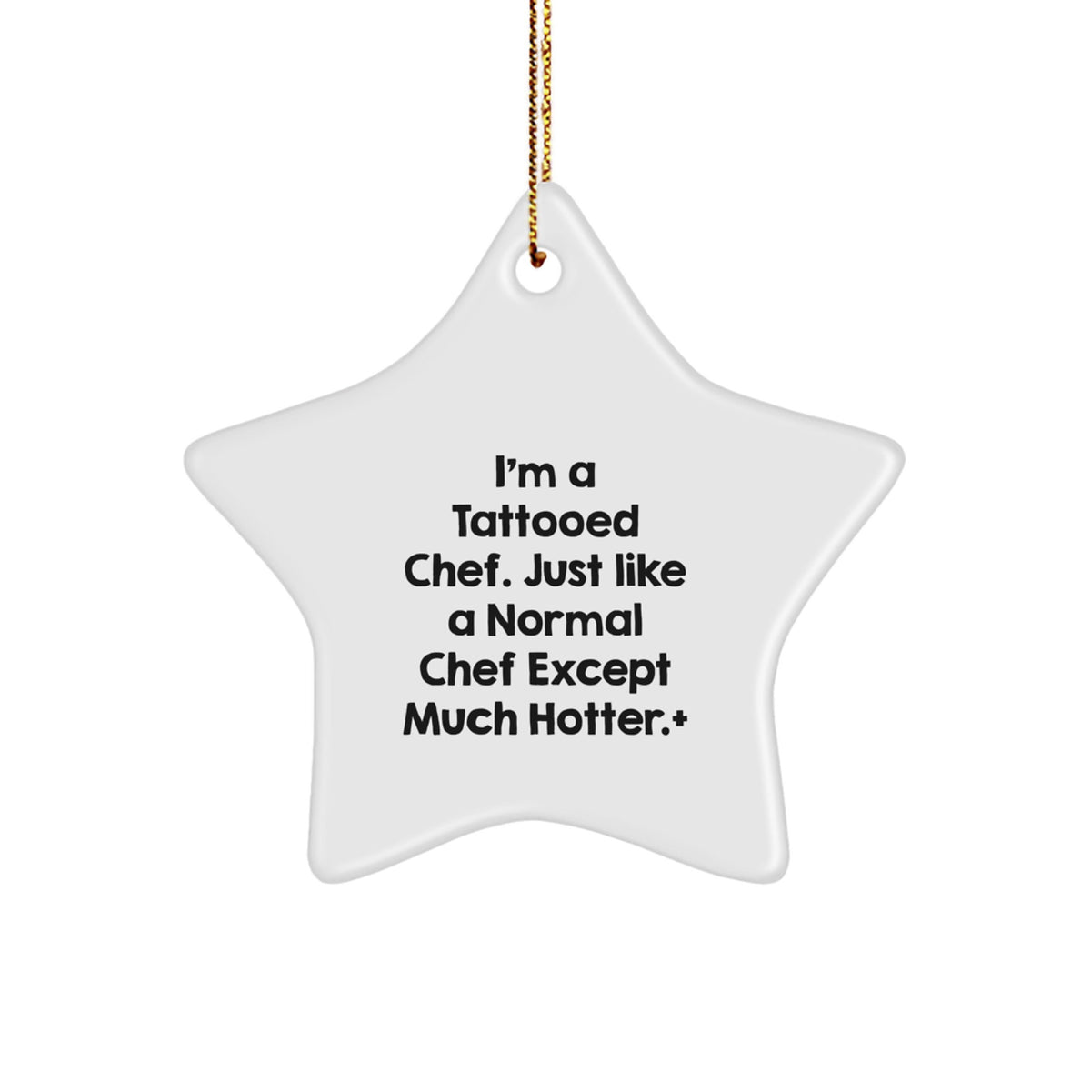 Christmas Gift Chef Star Ornament for Her Present Vivid Keepsake - Image 1