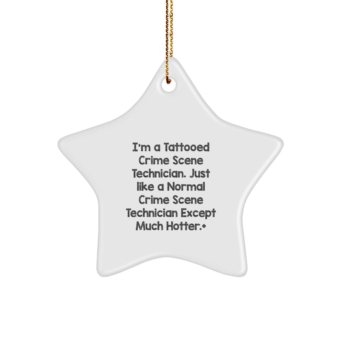 Crime Scene Technician Keepsake Christmas Ornament for Him Gift - Image 1