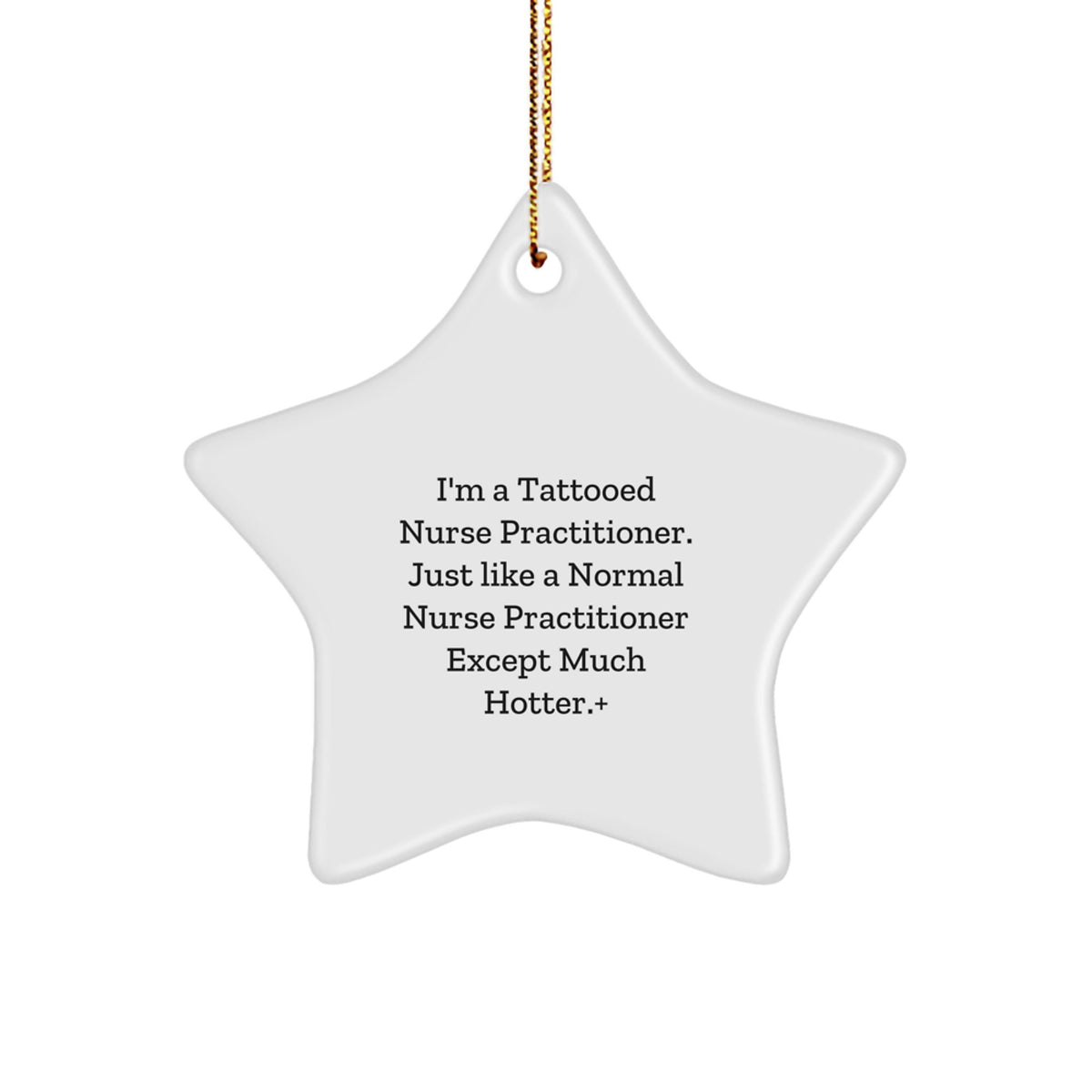 Christmas Ornament Gift for a Colleague Tattooed Nurse Practitioner - Image 1