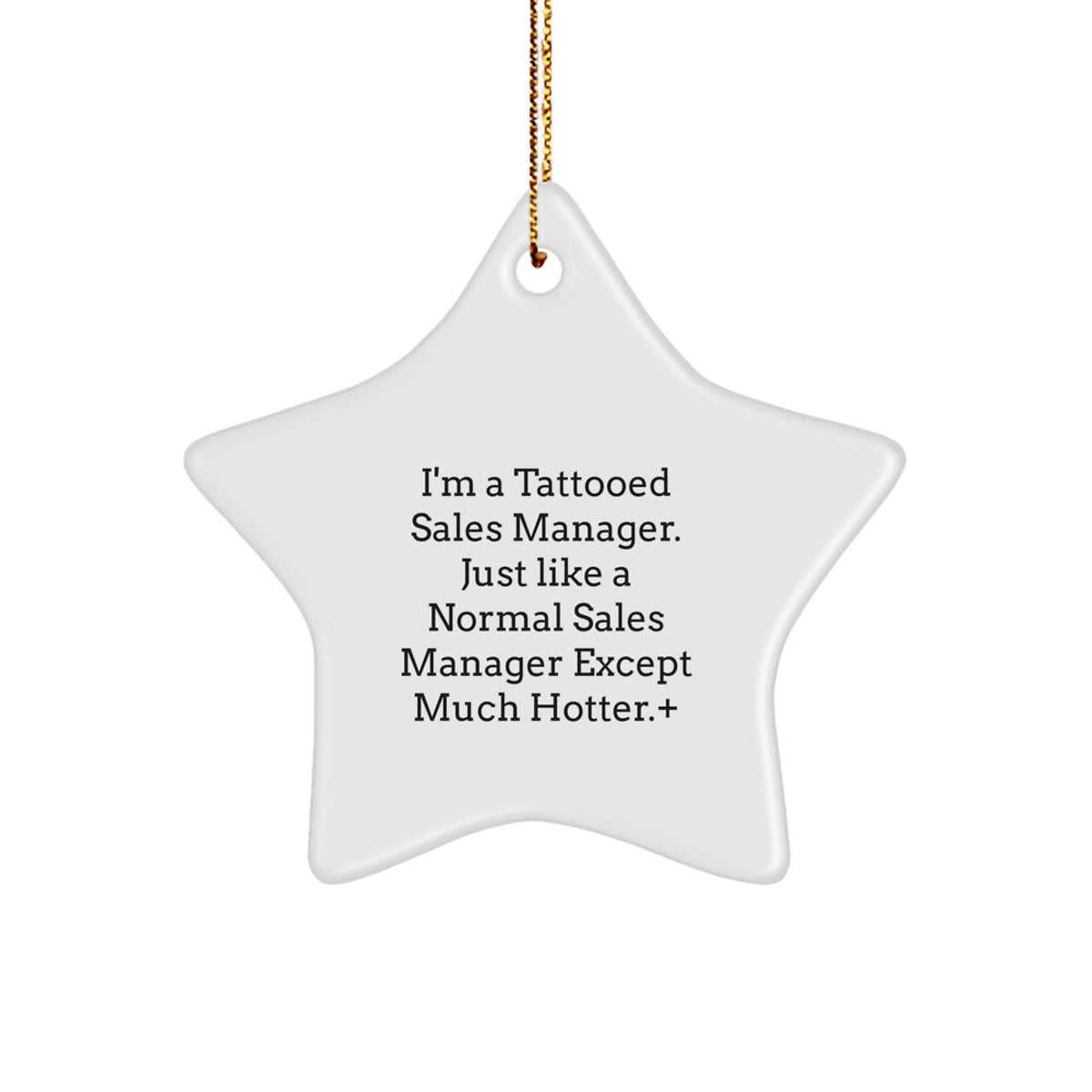 Sales Manager Keepsake Christmas Ornament for Him Gift - Image 1