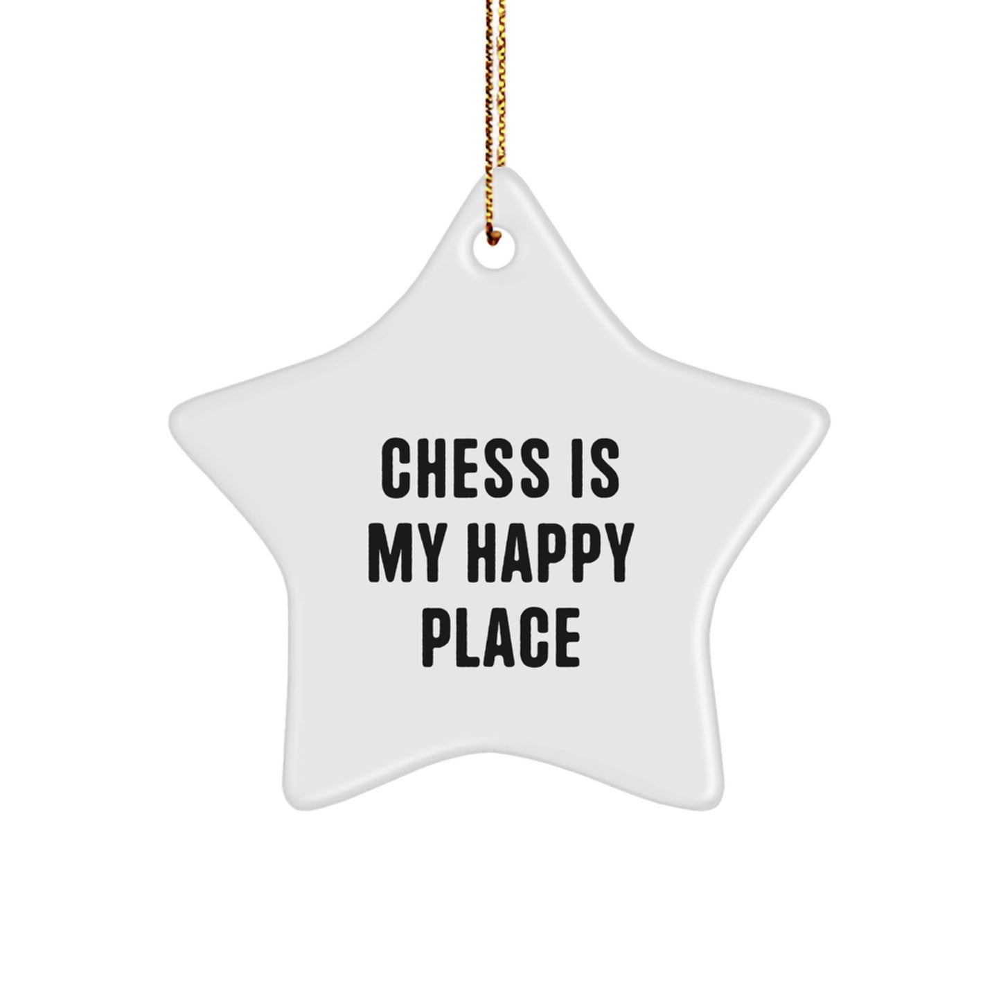 Funny Chess Star Ornament Gifts from Friends for Christmas Unique Chess Lovers - Image 1