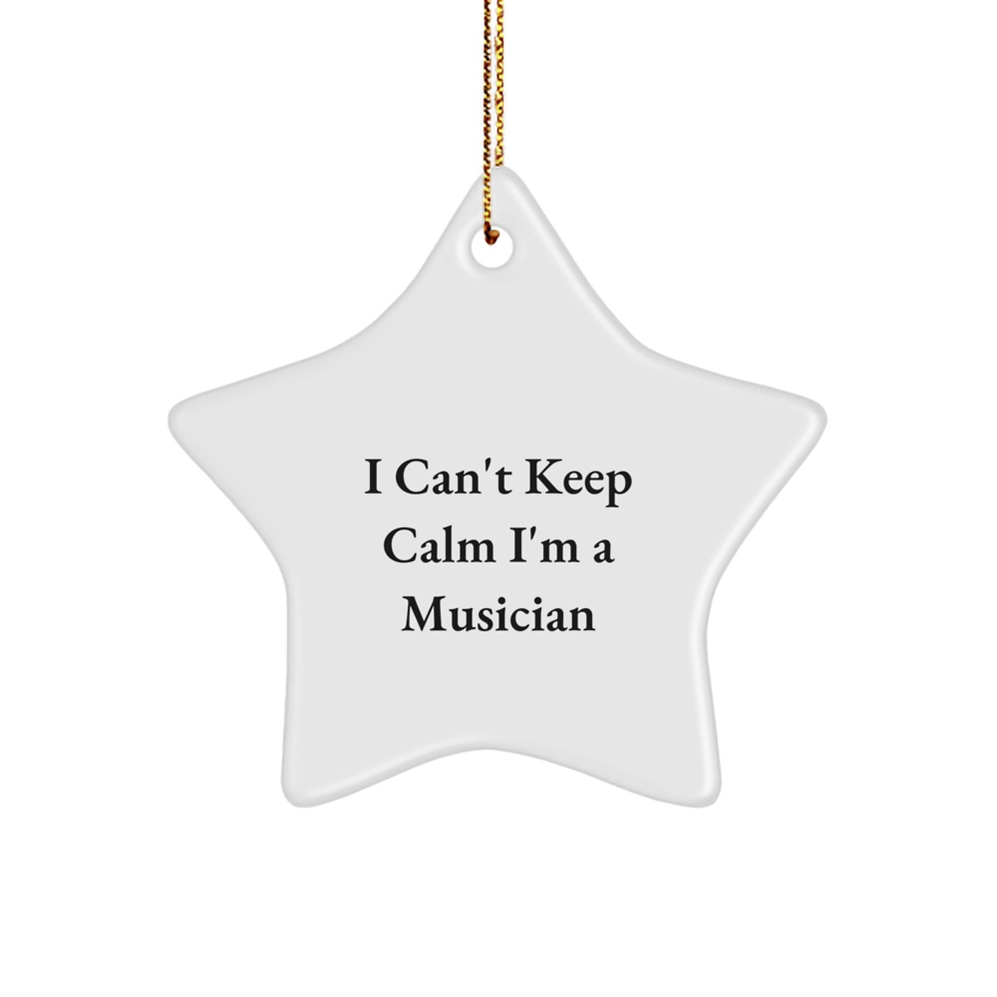 Funny Musician Star Ornament Gifts from Friends for Musician Men - Image 1