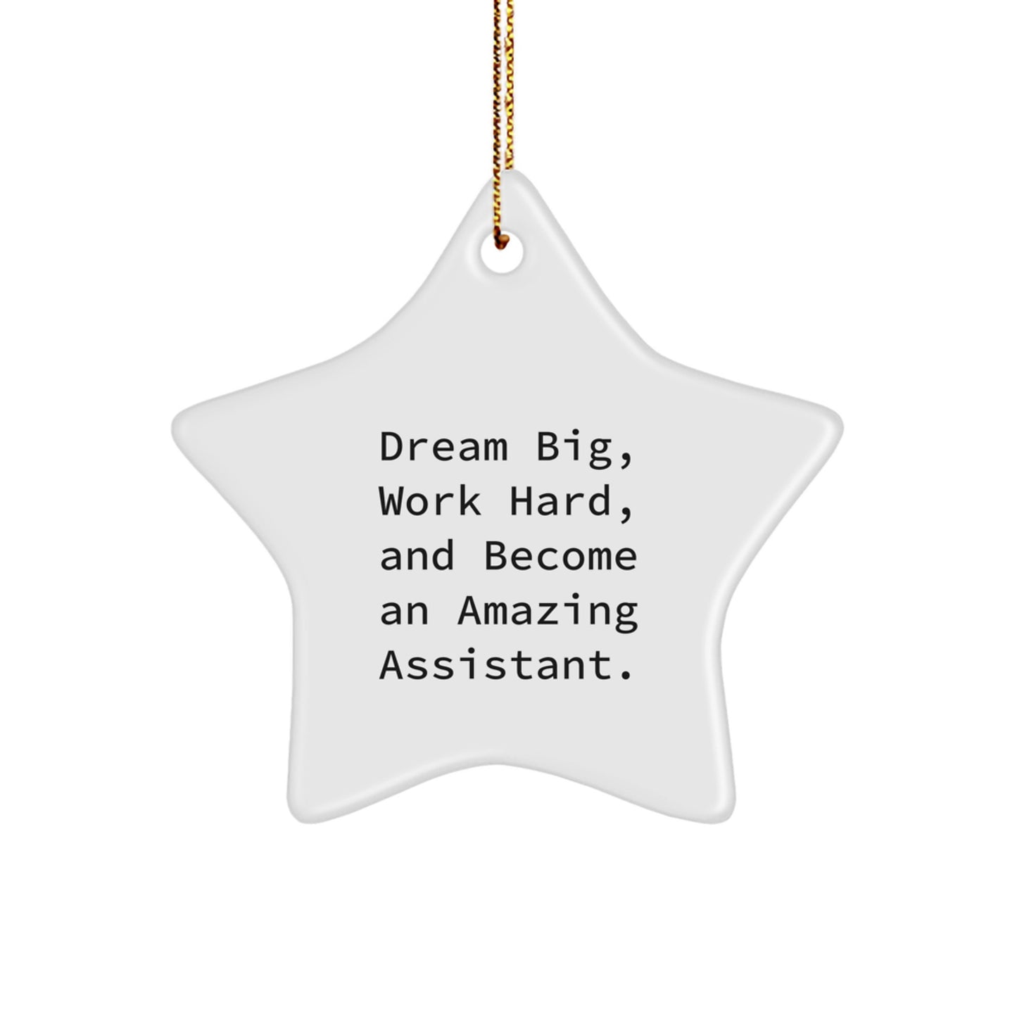 Funny Assistant Christmas Unique Gifts from Men Friends to Amazing Assistants Star Ornament - Image 1