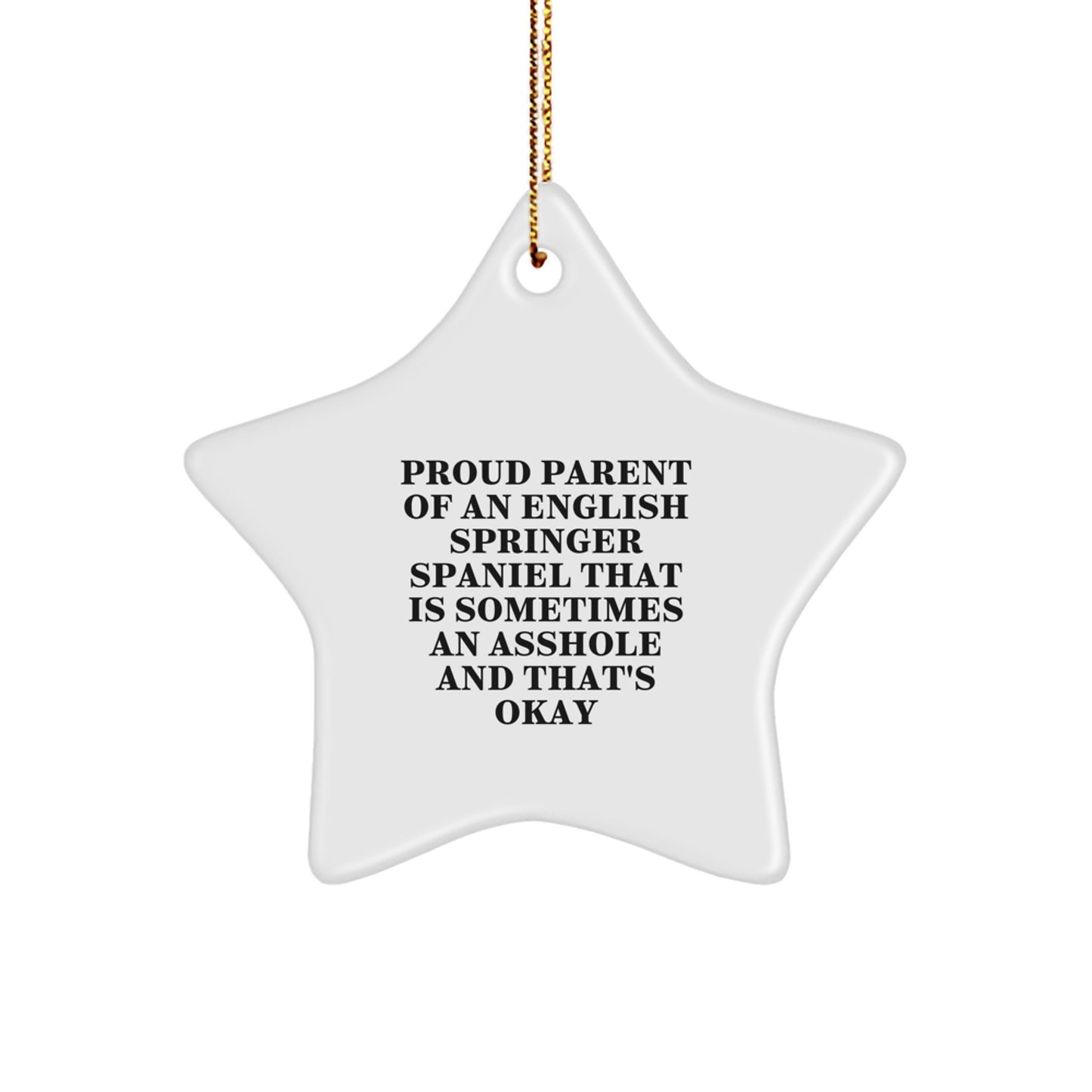 Funny English Springer Spaniel Dog Christmas Unique Gifts from Men for Proud Parents - Image 1