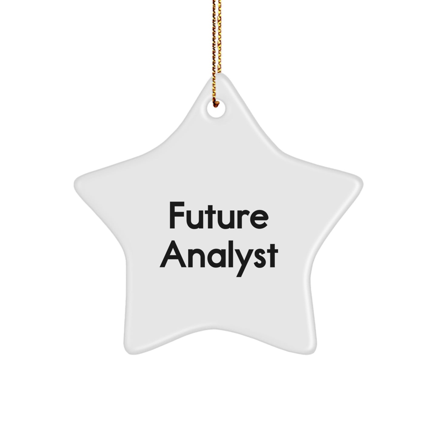Funny Future Analyst Gifts from Family, Christmas Unique Star Ornaments for Women, Men, Coworkers, Friends - Image 1