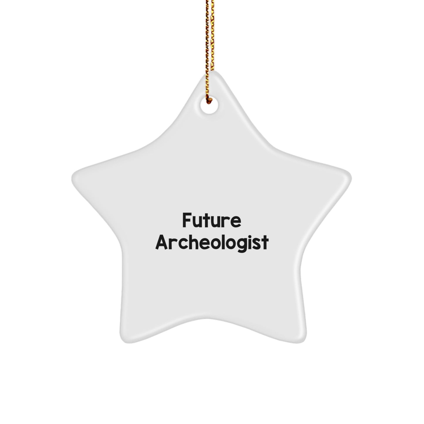 Gifts from Family - Funny Future Archeologist Star Ornament for Christmas - Inspirational Quote - Archeologist Gifts - Image 1