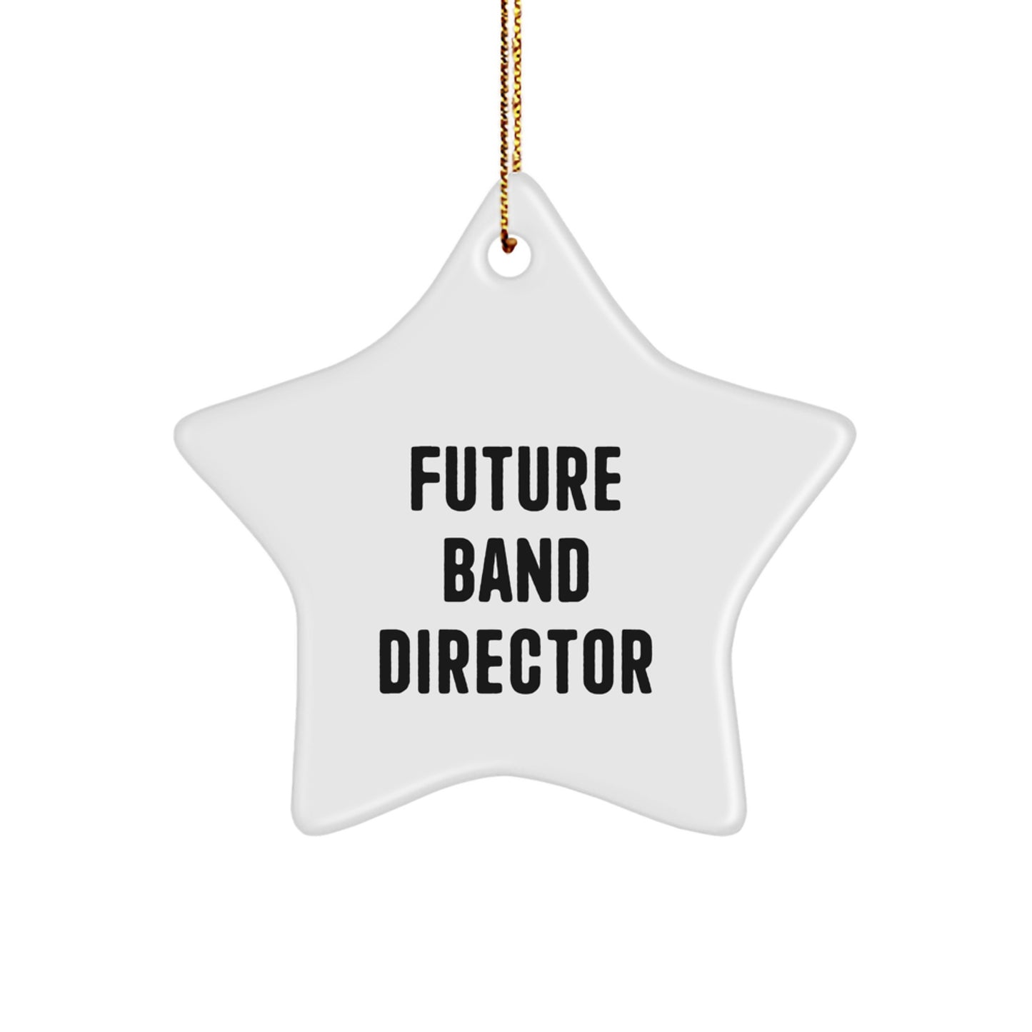 Funny Future Band Director Gifts from Men to Band Directors - Star Ornament with Inspirational Quote for Christmas Unique Gifts - Image 1