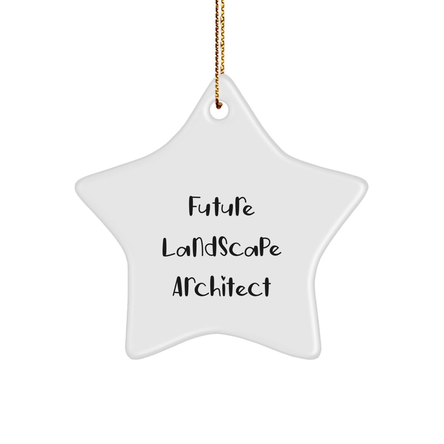 Funny Future Landscape Architect Star Ornament Gifts from Family, Perfect for Christmas Unique Gifts for Him Her - Image 1