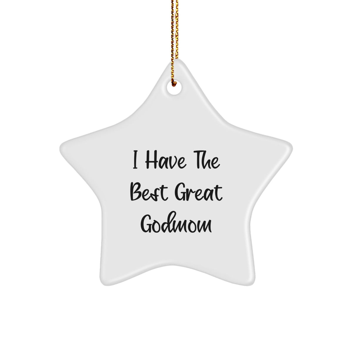 Funny Godmom Star Ornament Gifts from Family for Christmas Unique Presents - Image 1