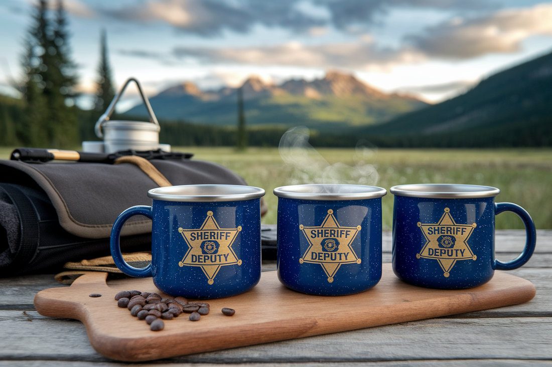 Cover image for 4 Sheriff Deputy Mugs for Law Enforcement