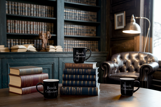 Cover image for 6 Antique Book Mugs for Enthusiasts