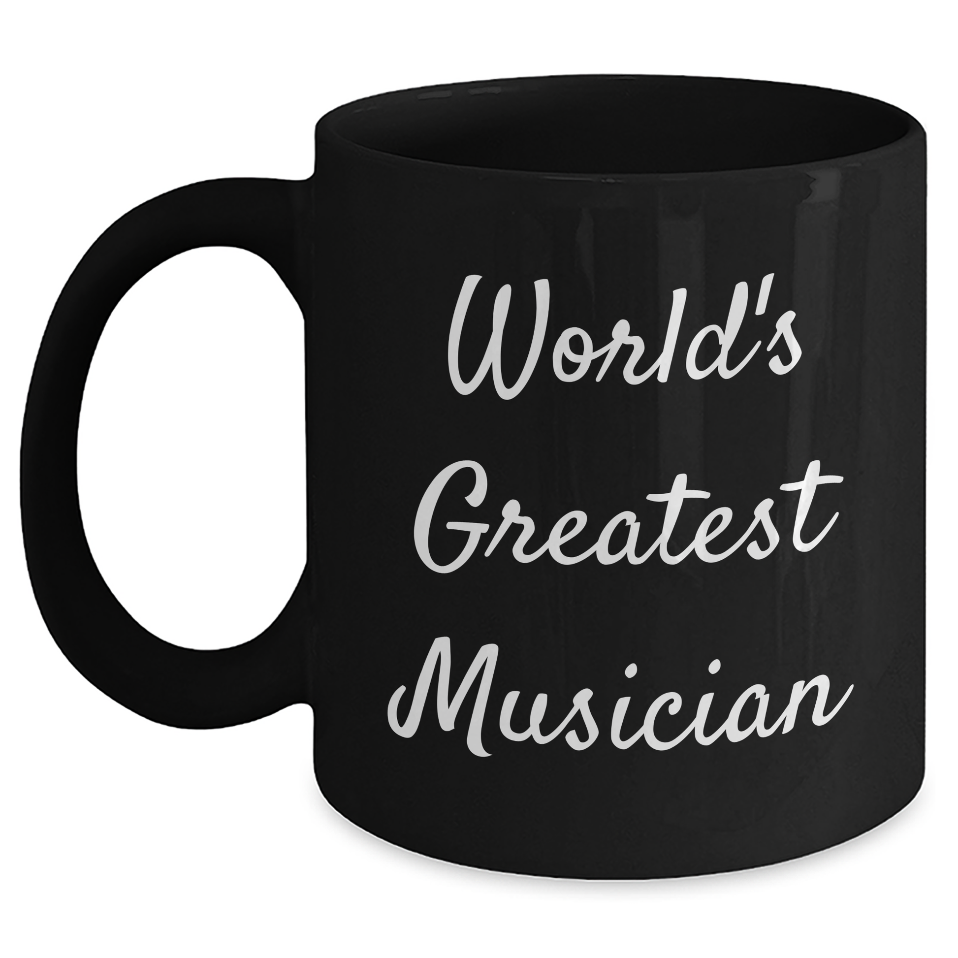Funny Musician Gifts from Friends, Black Coffee Mug for World's Greatest Musician Graduation Unique Gifts - Main