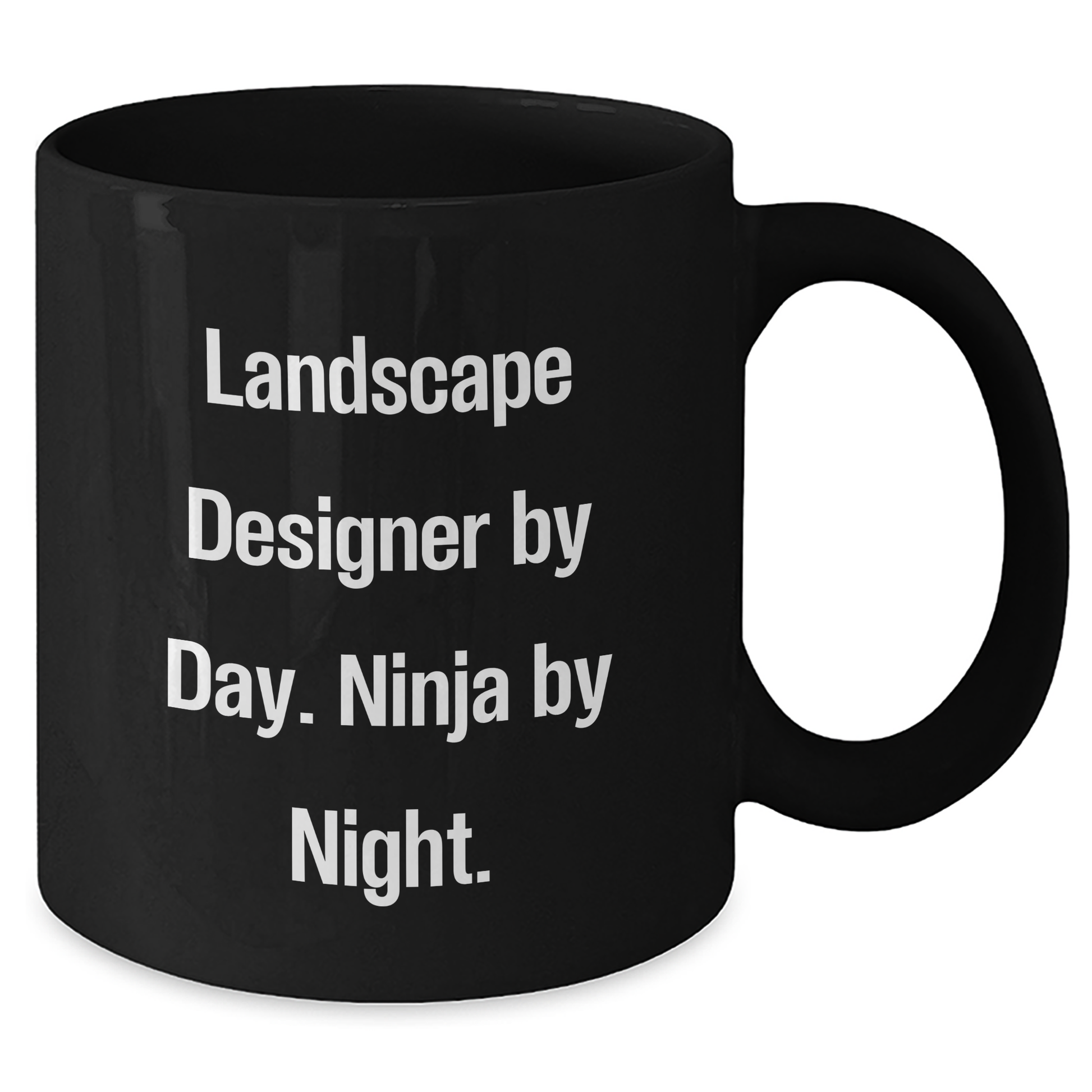 Landscape Designer Gifts: Funny Quote Mugs for Him from, Black Coffee Mug, Perfect Father's Day Unique Gifts for Landscape Designer by Day, Ninja by Night - Additional