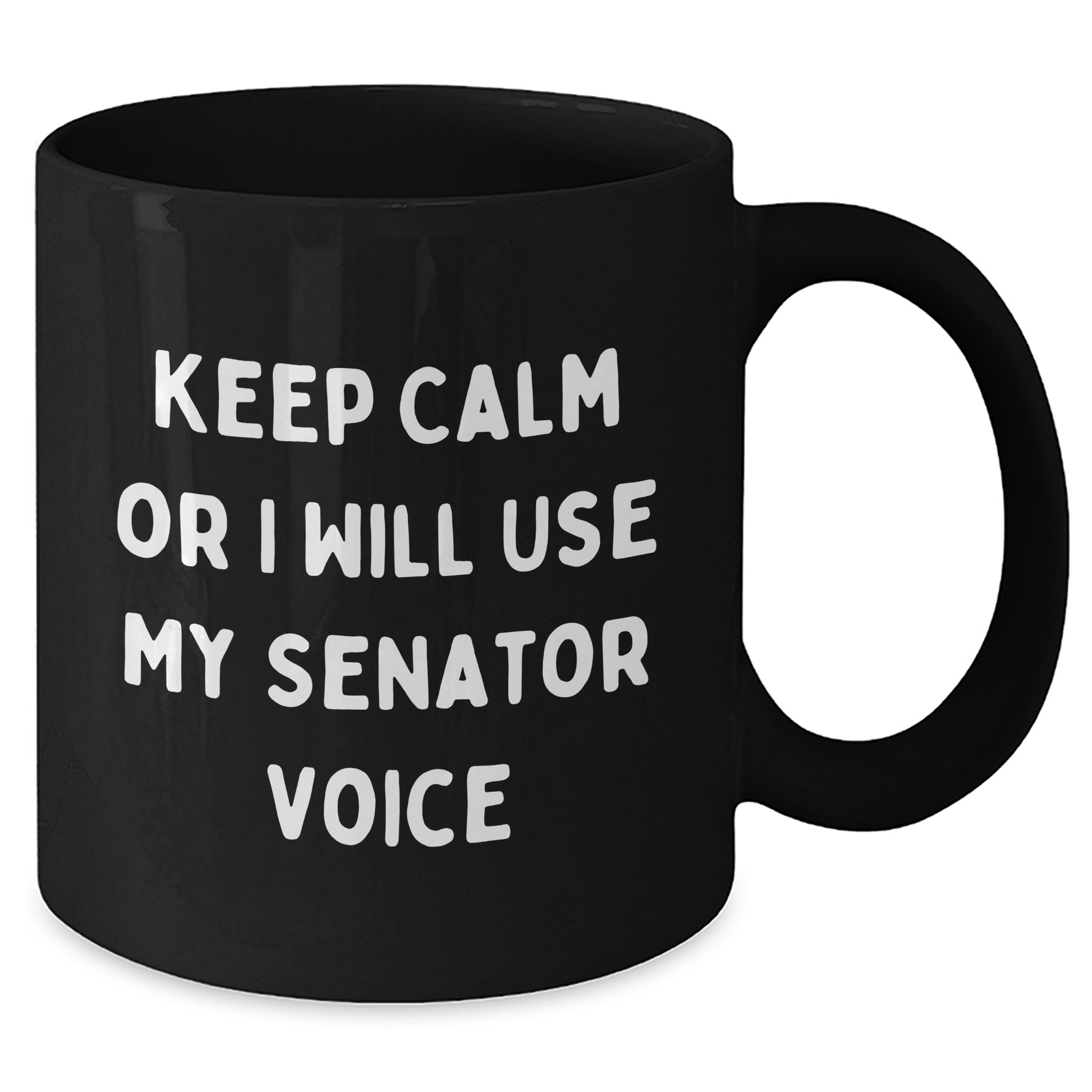 Senator Gifts for Men Keep Calm Black Coffee Mugs, Funny Graduation Unique Gifts from Family - Additional