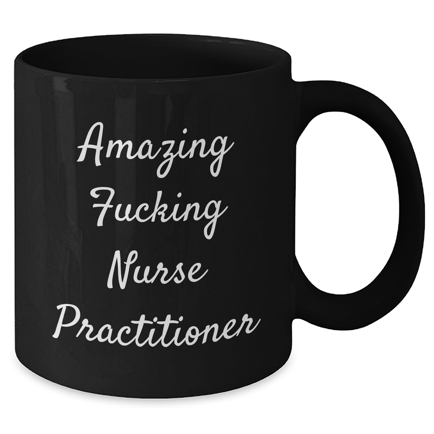 Funny Nurse Practitioner Gifts from Friends to Celebrate Graduation, Amazing 'F--king' Quote on Black Coffee Mug - Additional