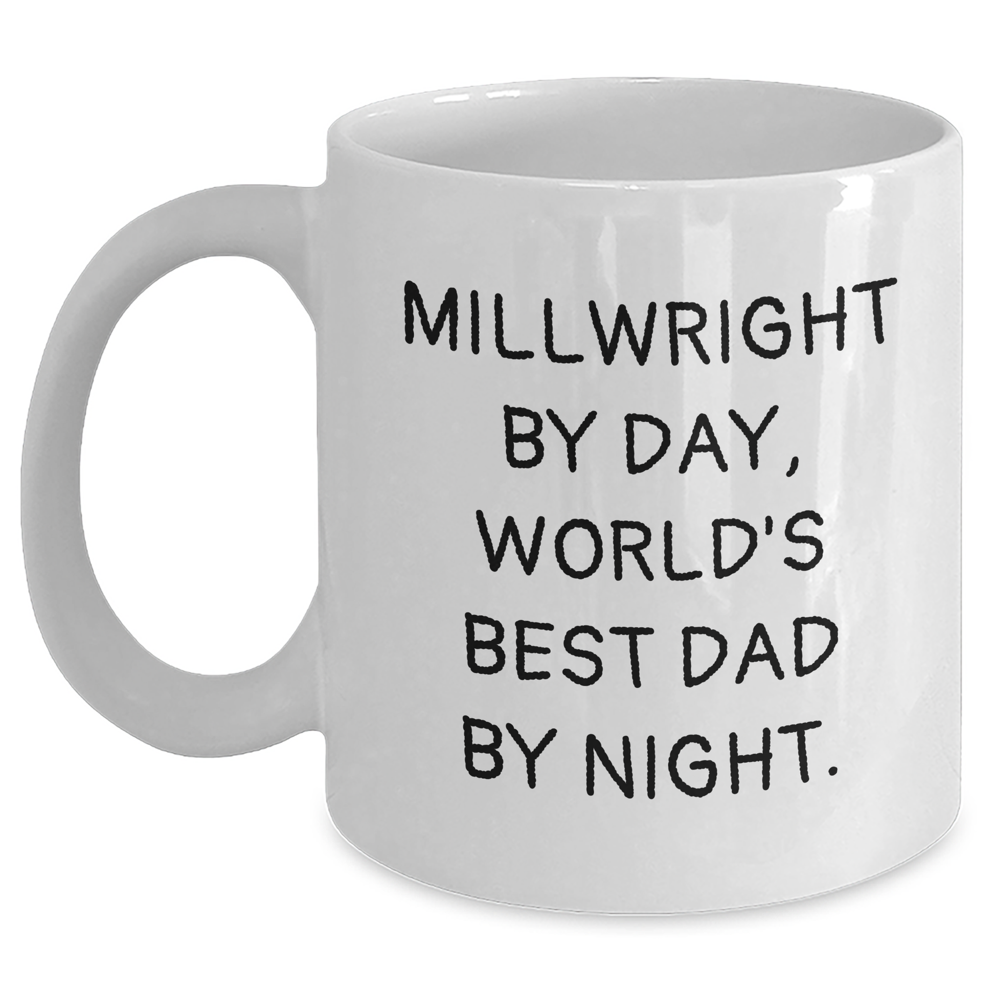 Funny Millwright Gifts from Dad, White Coffee Mugs for Millwrights, Graduation Unique Gifts - Main