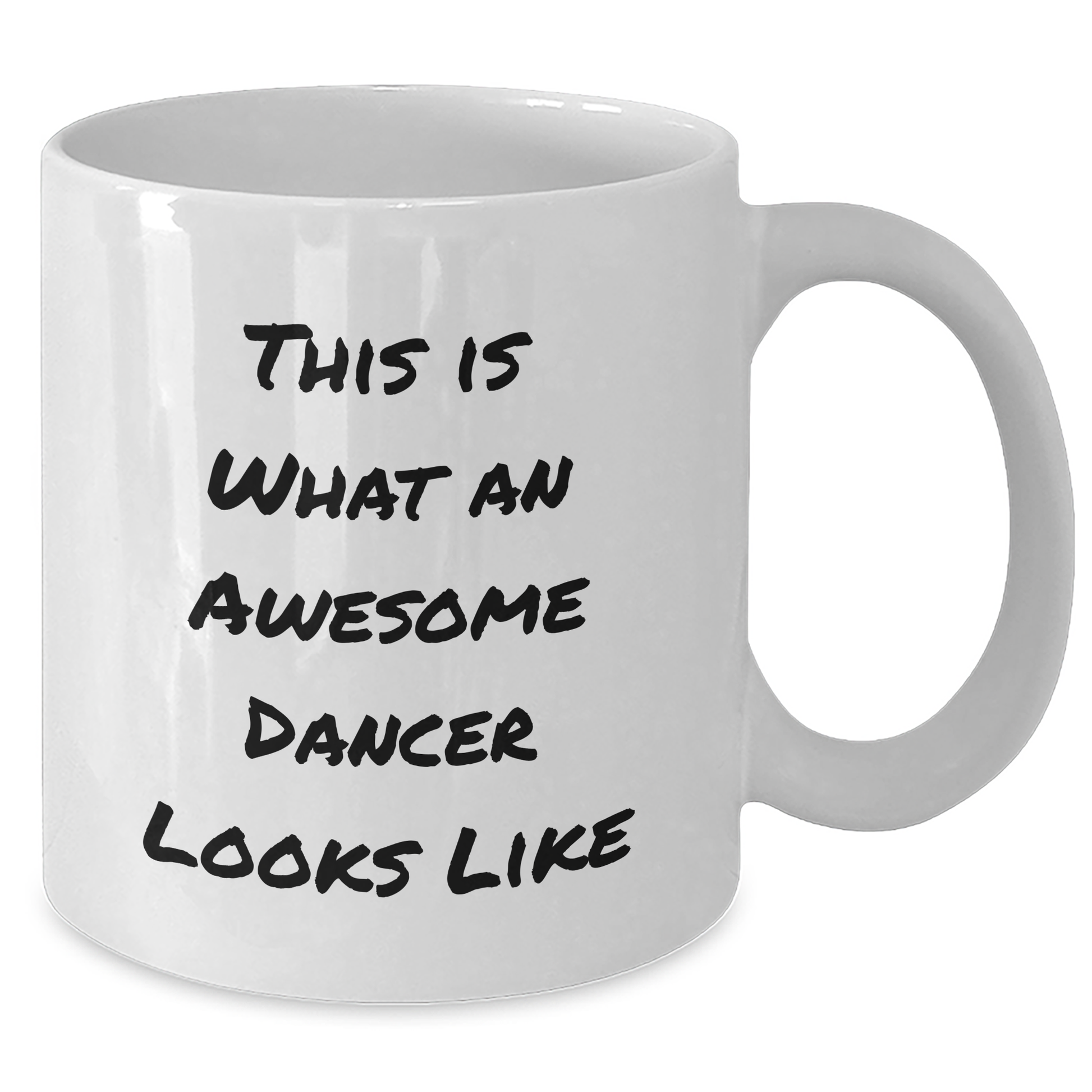 Funny Dancer Gifts for Her - White Coffee Mug, 'This Is What An Awesome Dancer Looks Like' - Gifts from Friends, Family, Coworkers for Dancer Graduation - Additional