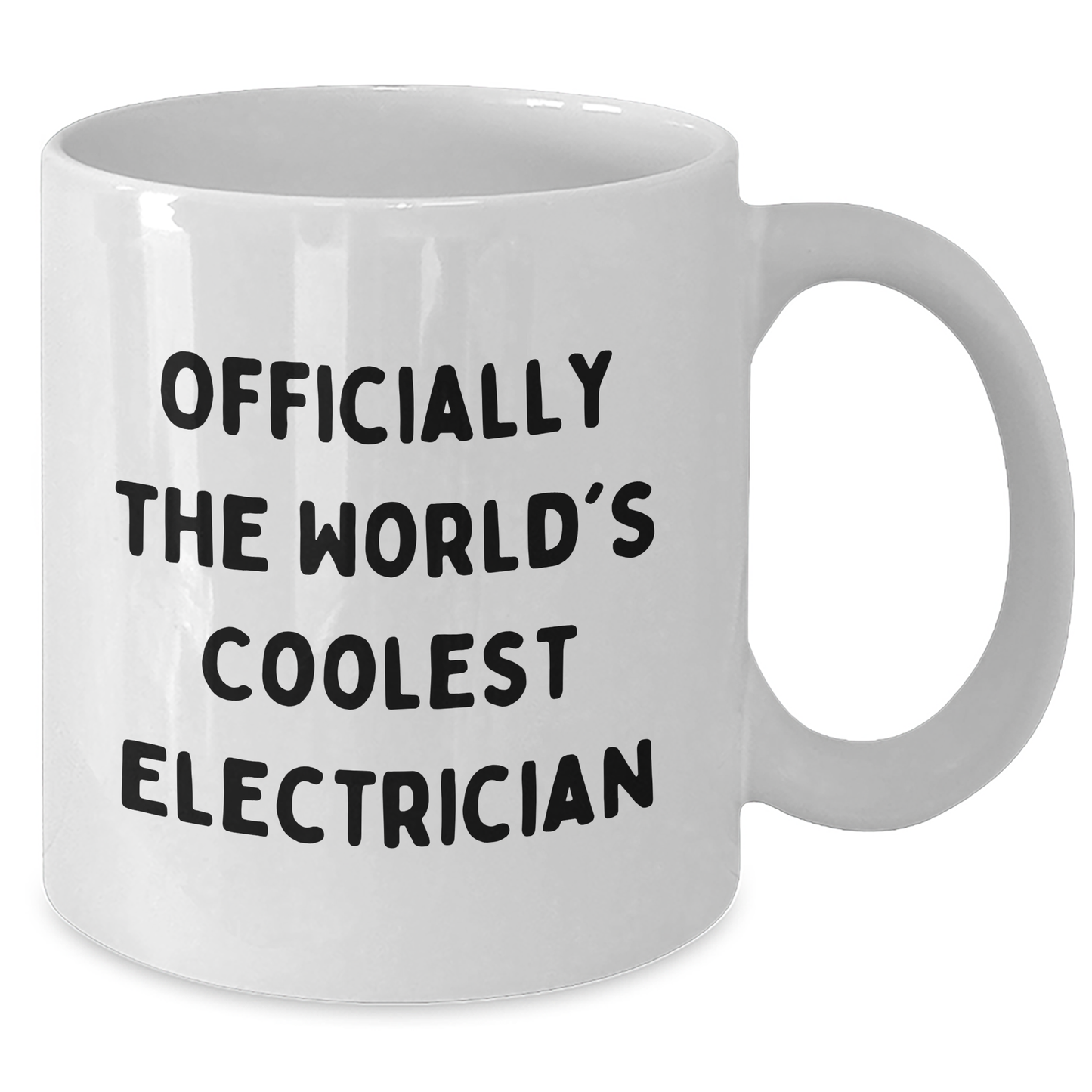 Funny Electrician Gifts for Graduation from Friends - 'Officially The World's Coolest Electrician' Quote on White Coffee Mug - Additional