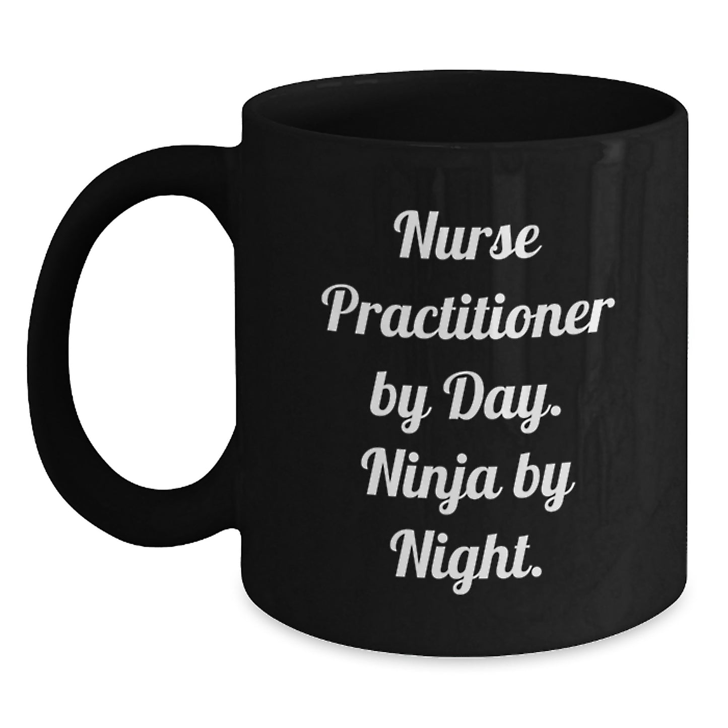 Funny Nurse Practitioner Gifts, Black Coffee Mug for Nurse Practitioner, Gifts from Friends for Christmas - Main