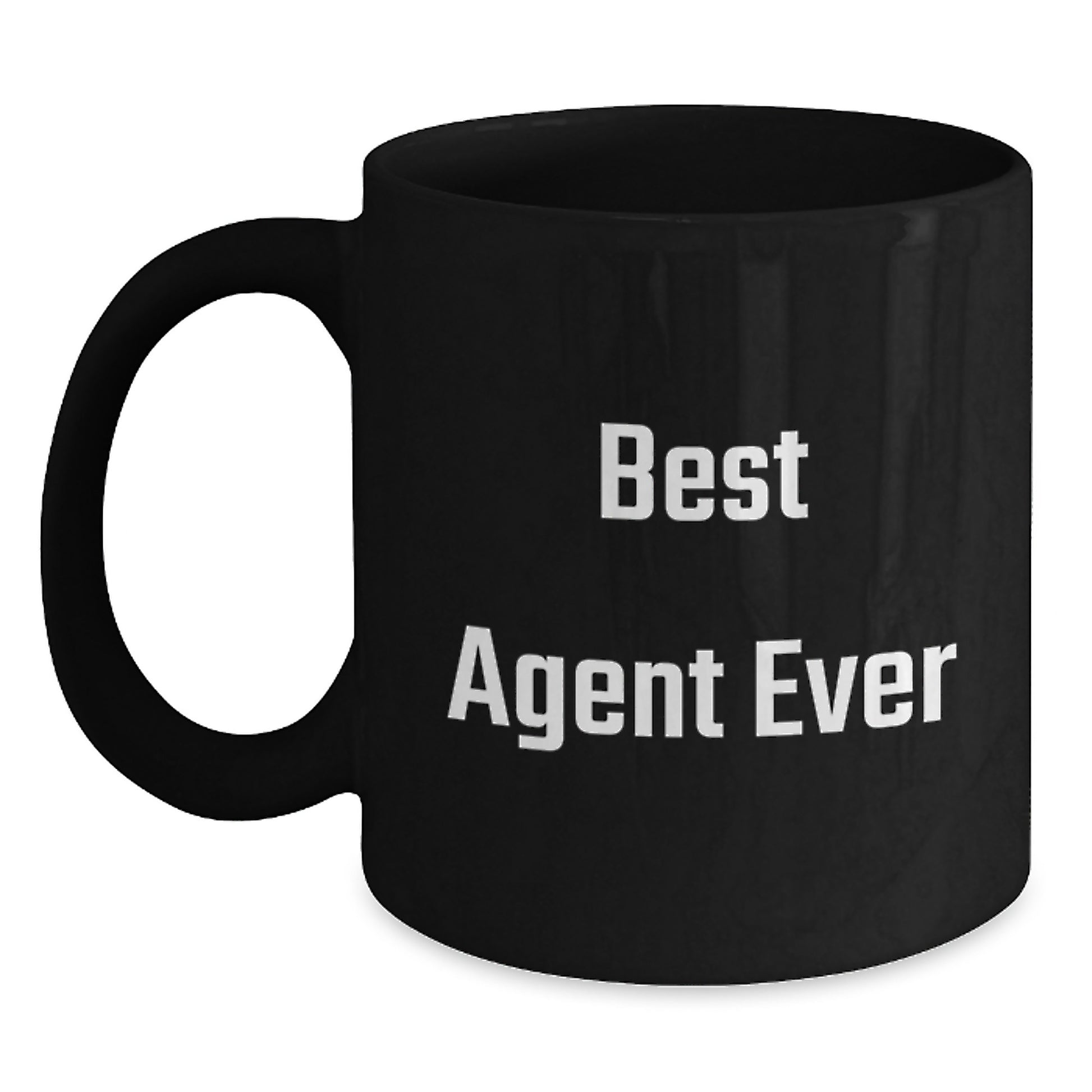 Funny Agent Gifts from Friends, Best Agent Ever Quote Black Coffee Mugs for Birthday, Agent Appreciation Gifts, Perfect for Coworkers, Family, and Friends - Main