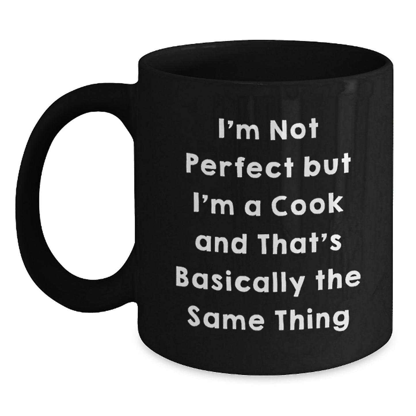 Funny Cook Gifts for Men, Women, Friends, Family from Cooks - 11oz or 15oz Black Coffee Mug, Perfect for Christmas Morning - Main